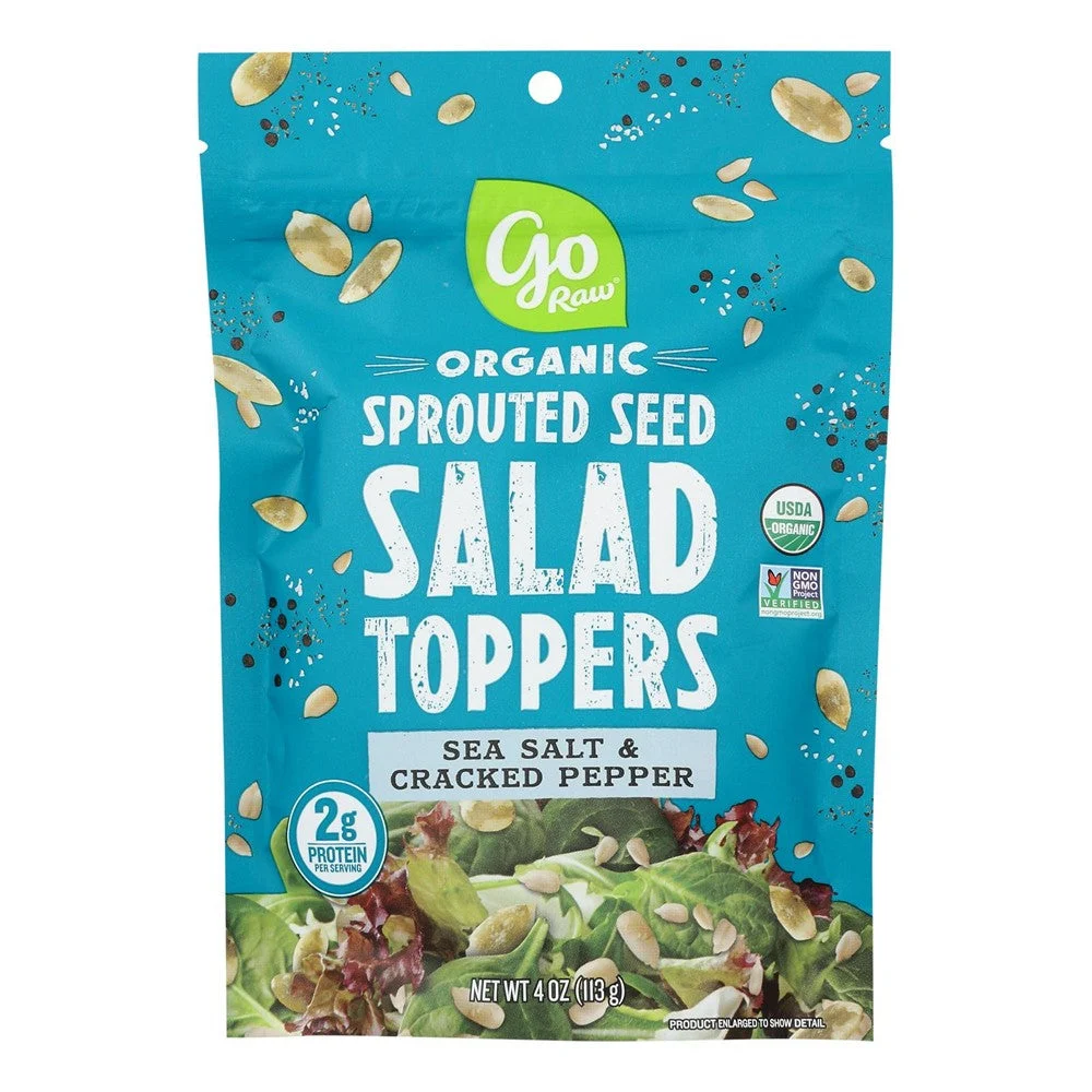 Go Raw - Sld Tpr Organic Crkd Ppr Sprt - Case of 6-4 OZ