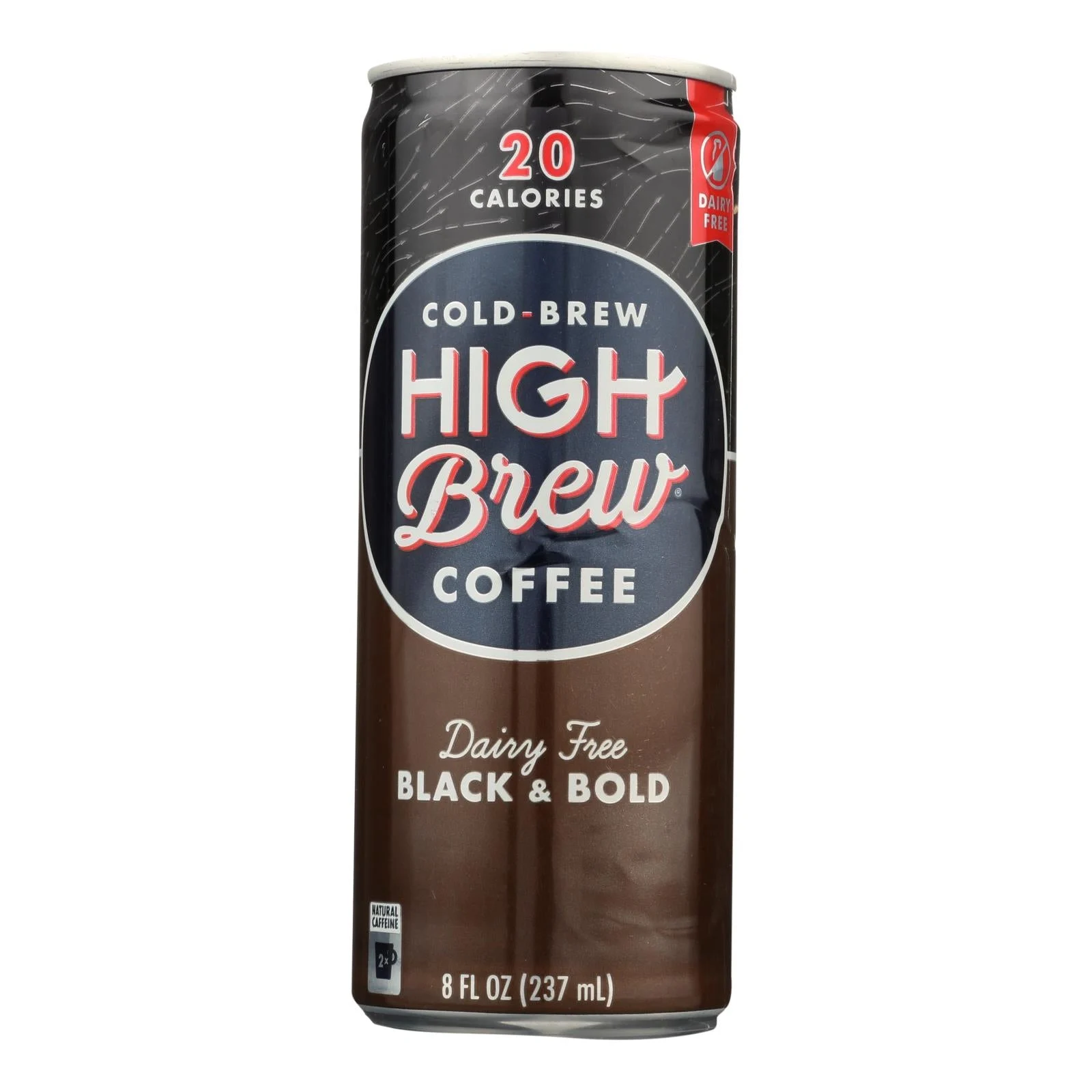 High Brew Cold-Brew Coffee, Black & Bold - Case of 12 - 8 Fluid Ounce