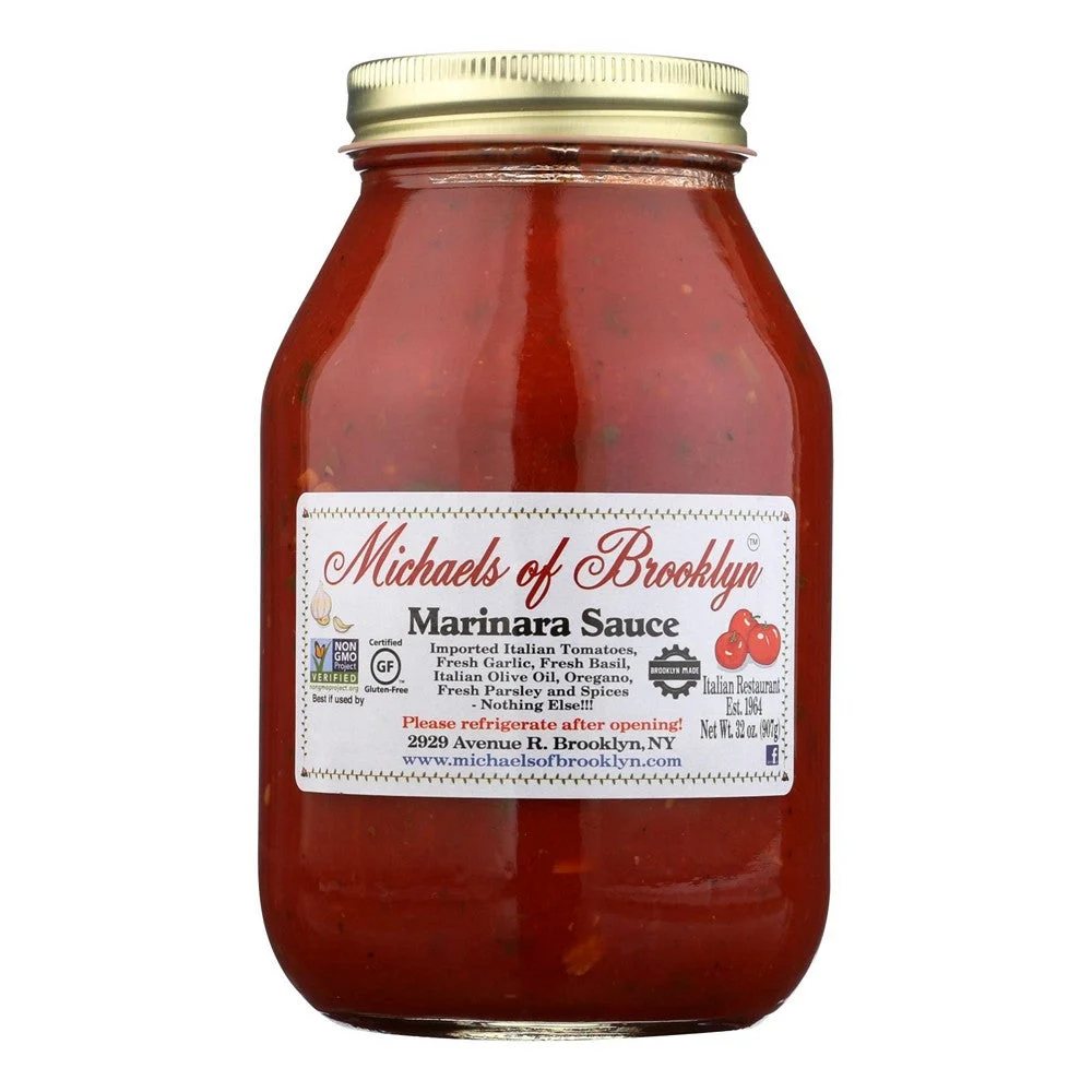 Michael's Of Brooklyn Marinara Sauce - Case of 6 - 32 OZ