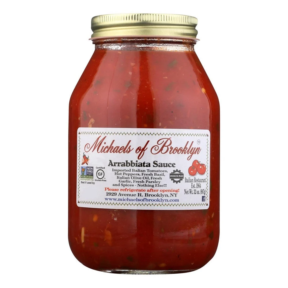 Michaels Of Brooklyn Arrabbiata Sauce - Case of 6 - 32 OZ