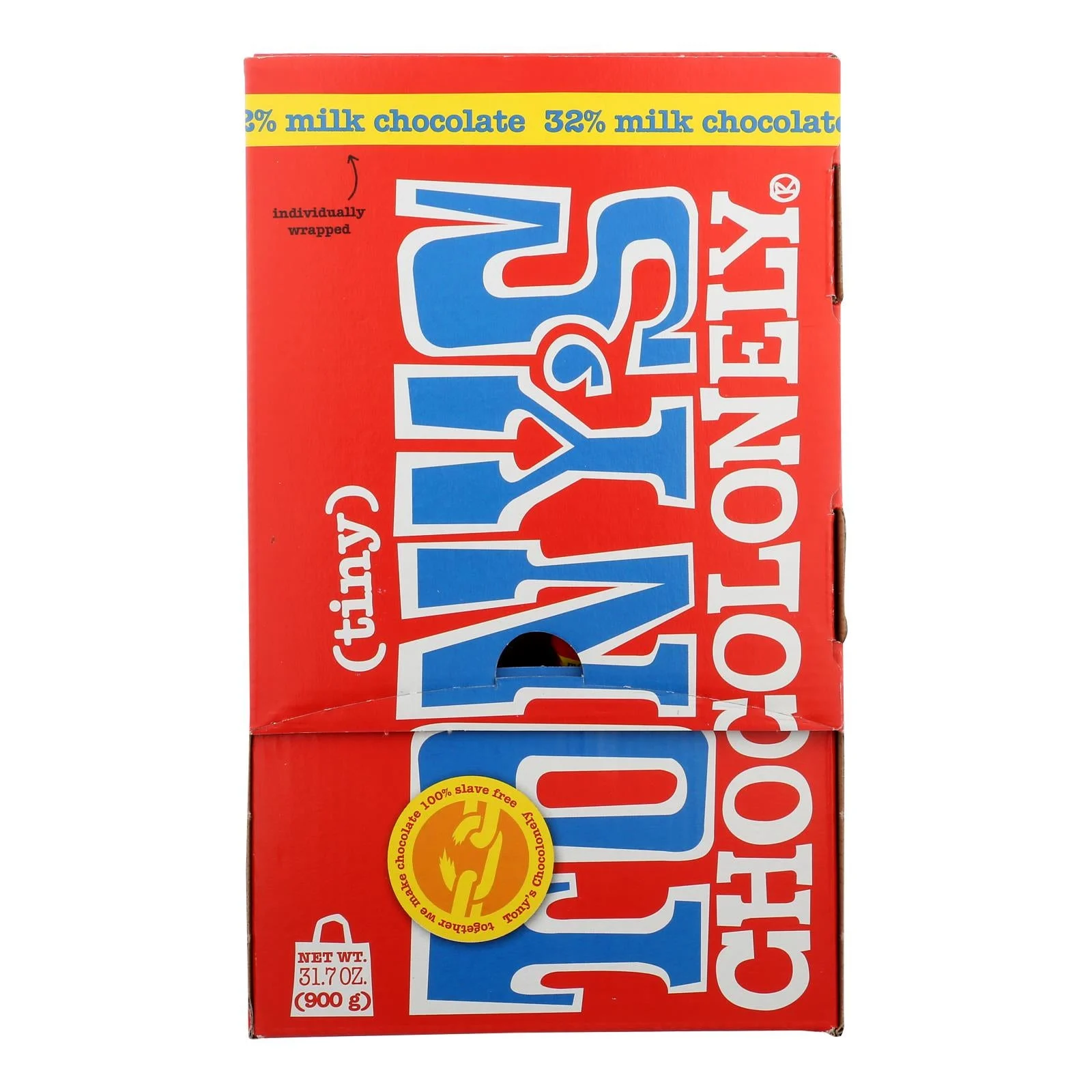 Tony's Chocolonely - Tiny Milk Chocolate Bulk Pack 100 Bites - 31.7 Ounce