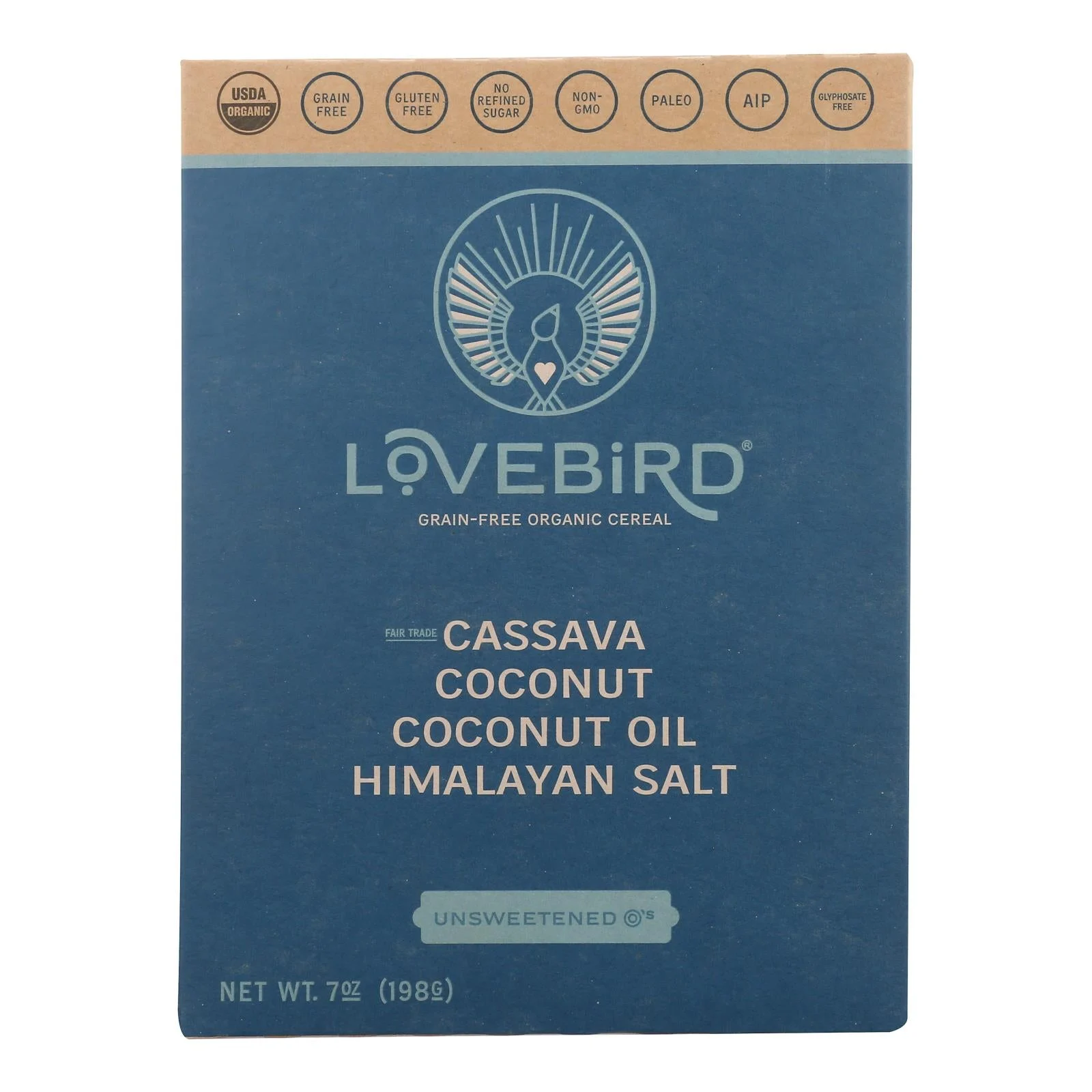 Lovebird - Cereal Unsw Grain Fr - Case of 6-7 Ounce