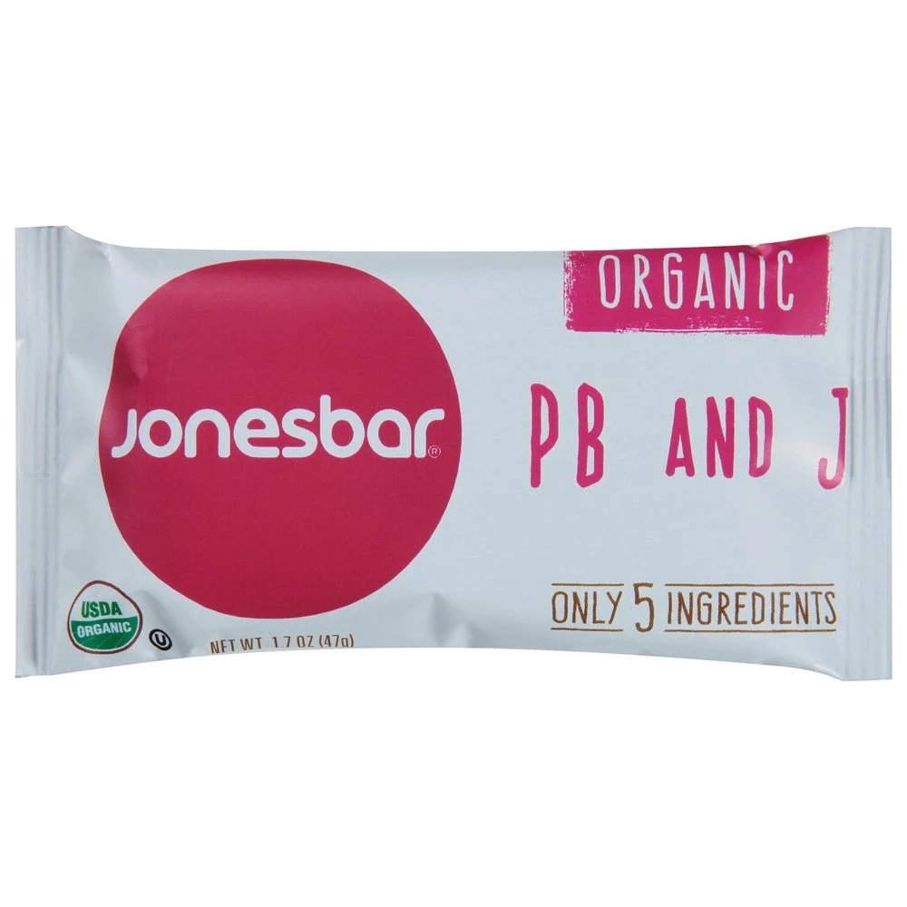 Jonesbar - Bar Organic Peanut Btr & Jlly - Case of 12-1.7 OZ