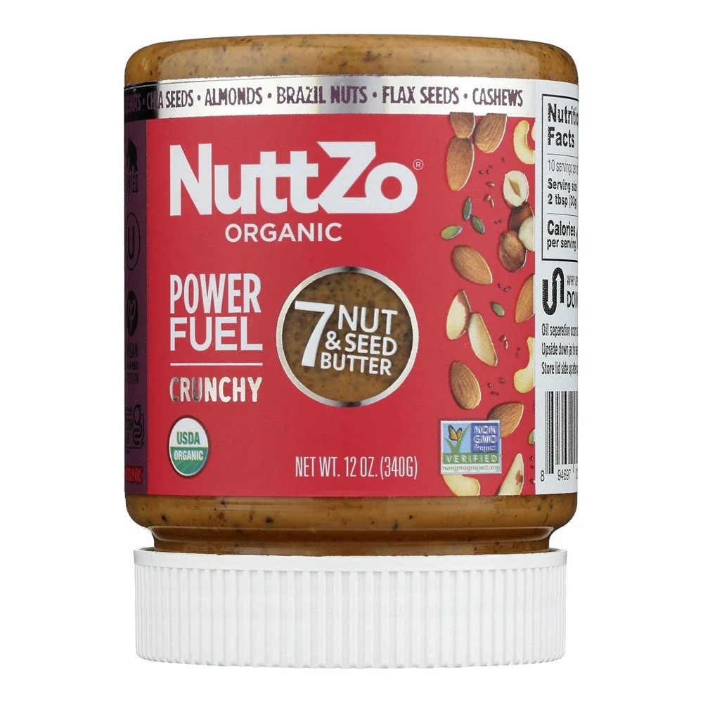 Nuttzo Seven Nut & Seed Butter Power Fuel Crunchy - Case of 6 - 12 OZ