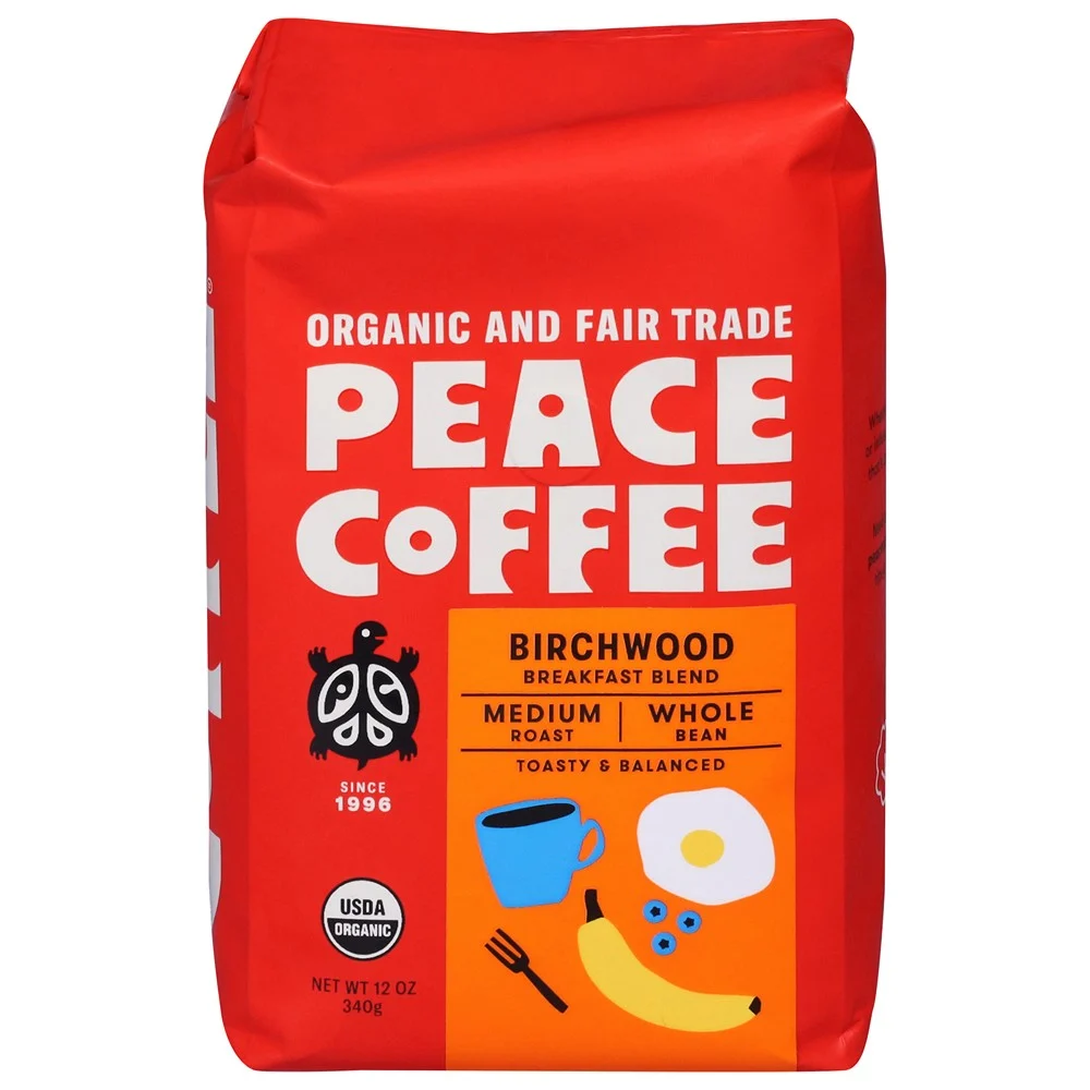 Peace Coffee - Coff Organic Birchwood Blnd - Case of 6-12 OZ
