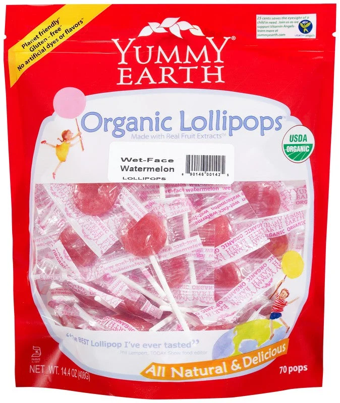 Yummy Earth Organic Wet-Face Watermelon Pops