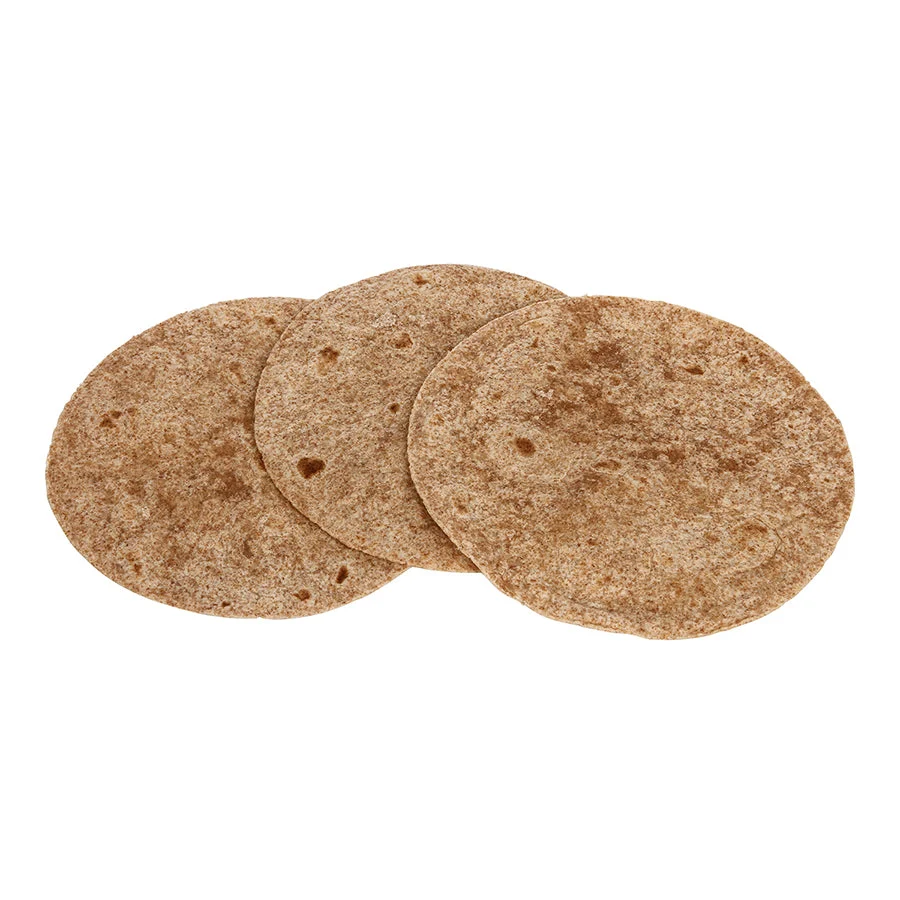 Mission 6 Inch Whole Wheat Heat Pressed Flour Tortilla 12 Count Packs - 24 Per Case.