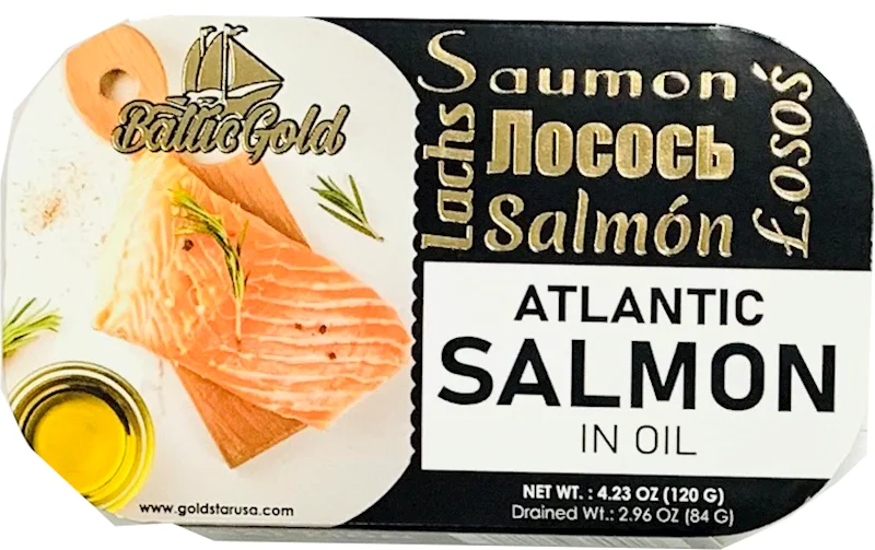 BALTIC GOLD Atlantic Salmon In Oil 120g/11pack