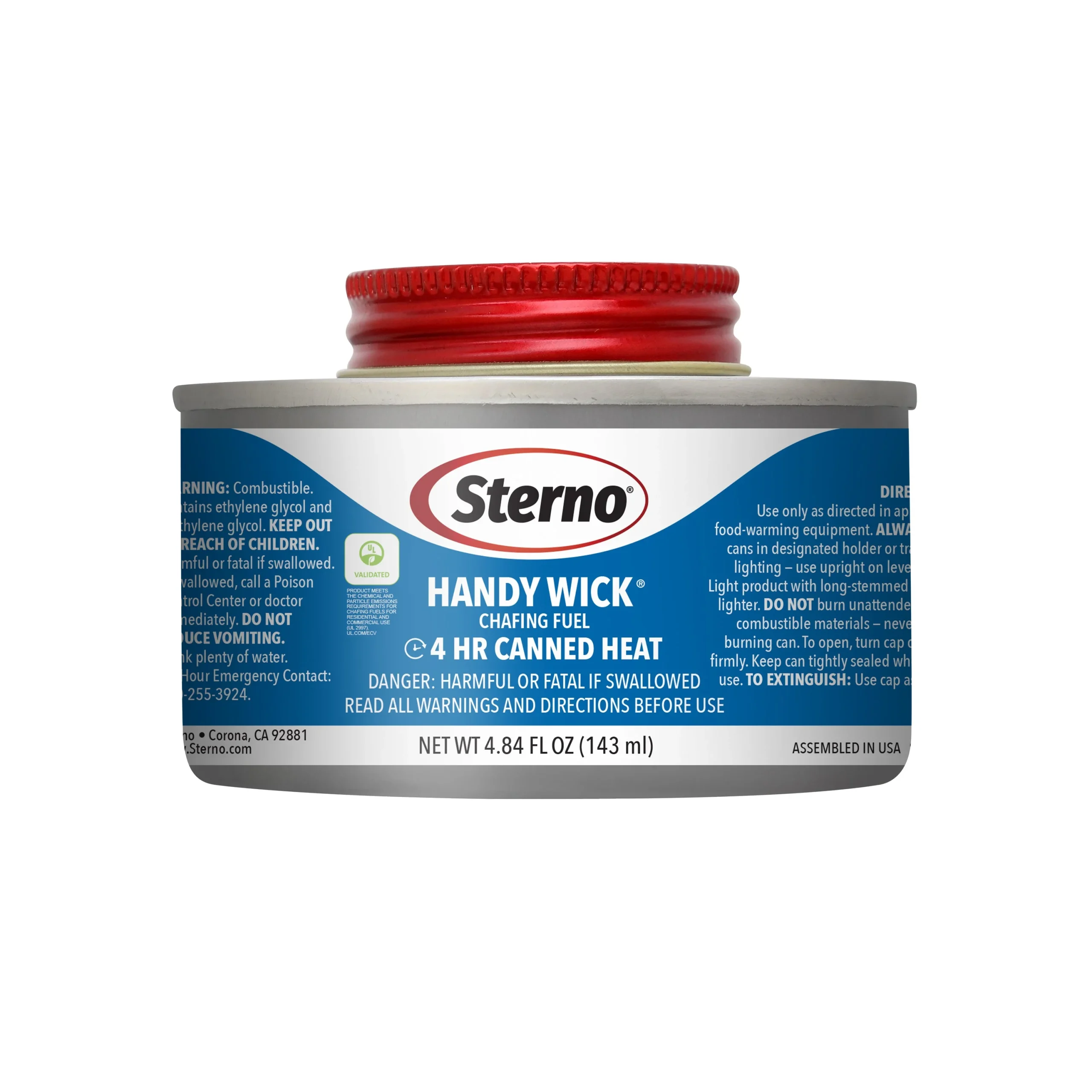 4 Hour Sterno Handy Wick Twist Cap Chafing Dish Fuel