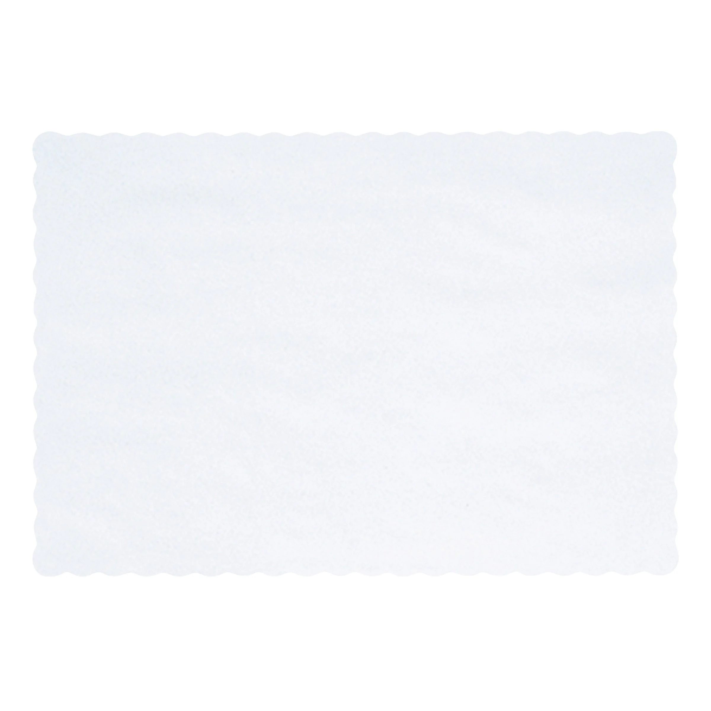 Placemat Paper White 9.625X13.5 Classic Scallop