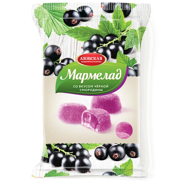 Azovskaya Marmelade W/Black Currant Flavor 300g/12pack