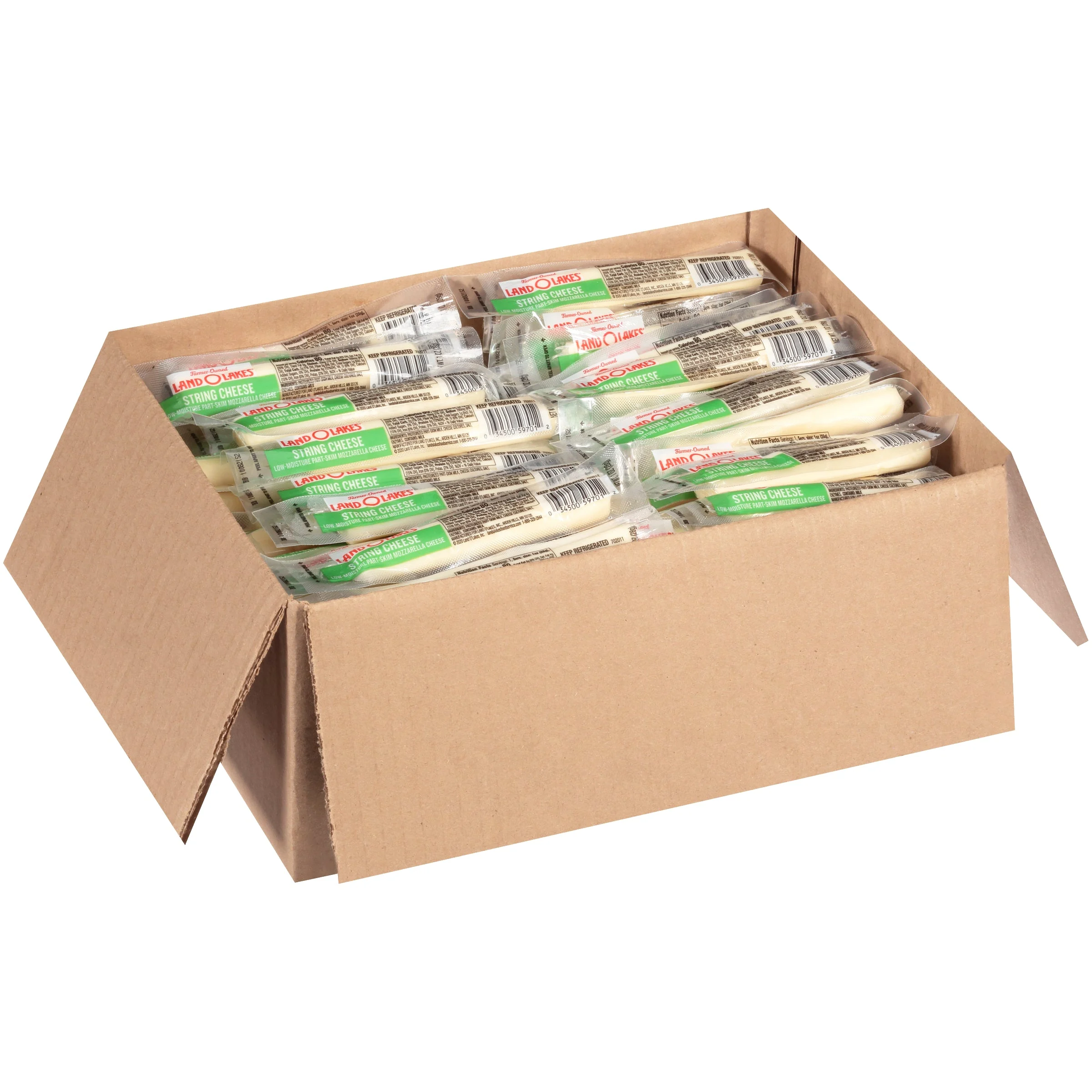 Land-O-Lakes Mozzarella String Cheese 0.062 Pound Each - 168 Per Case.