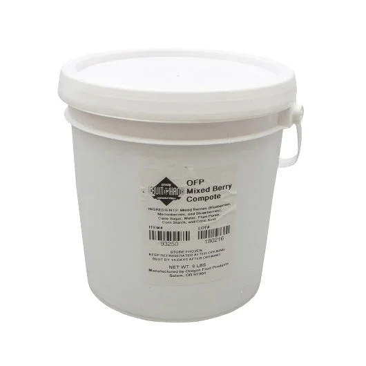 Oregon Fruit Products Mixed Berry Compote 16 Pound Each - 1 Per Case.