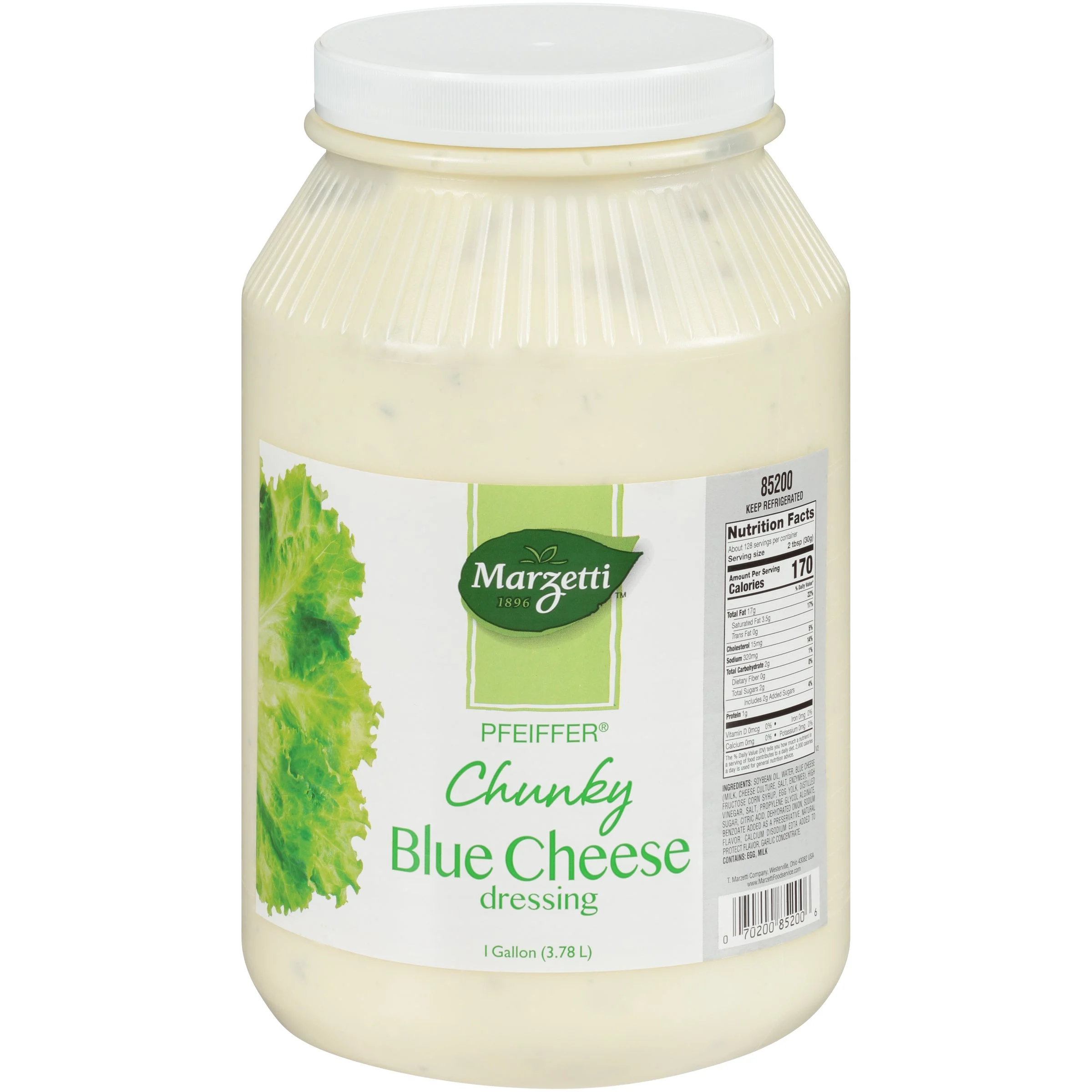 Pfeiffer Chunky Blue Cheese Dressing 1 Gallon - 4 Per Case.