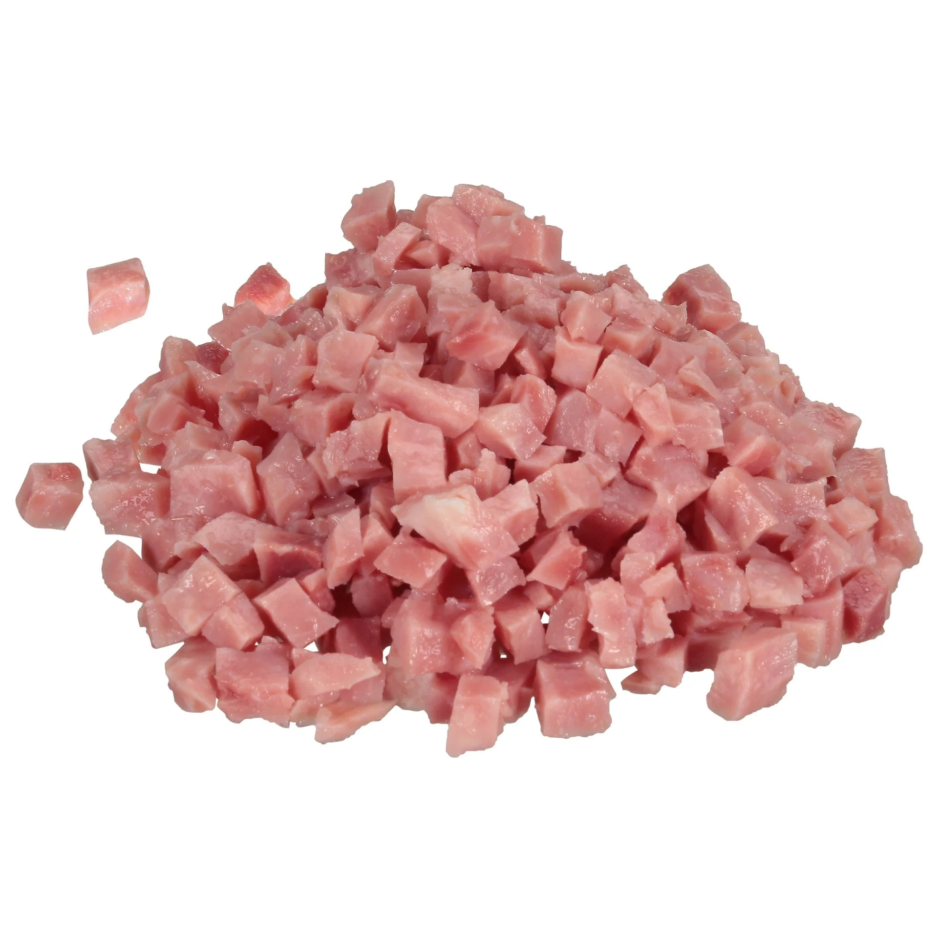 Ham Smoked Diced Water Added 4 Inch Cubes 5 Pound Each - 2 Per Case.