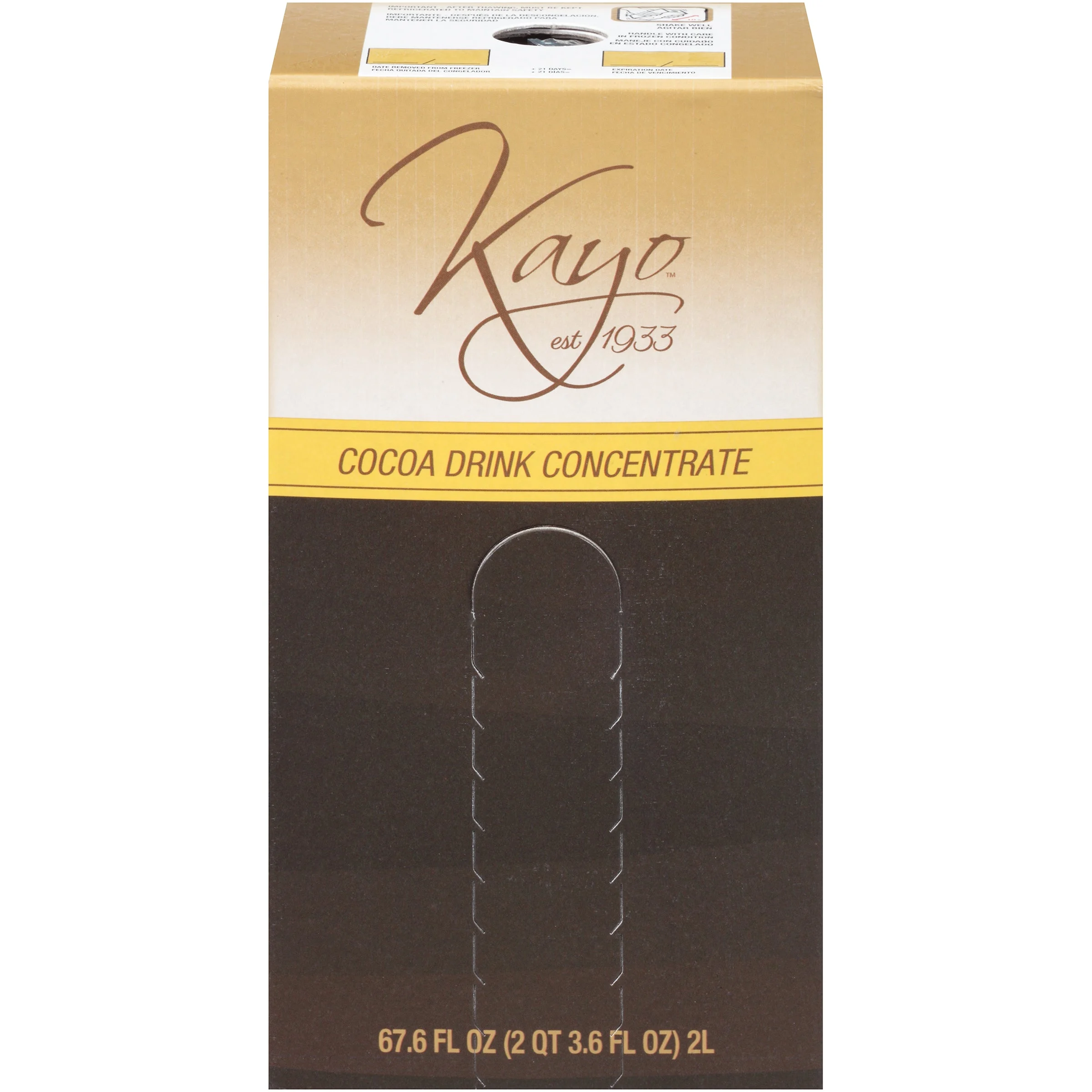 Kayo Cocoa Drink Concentrate Count 2 Liter - 4 Per Case.