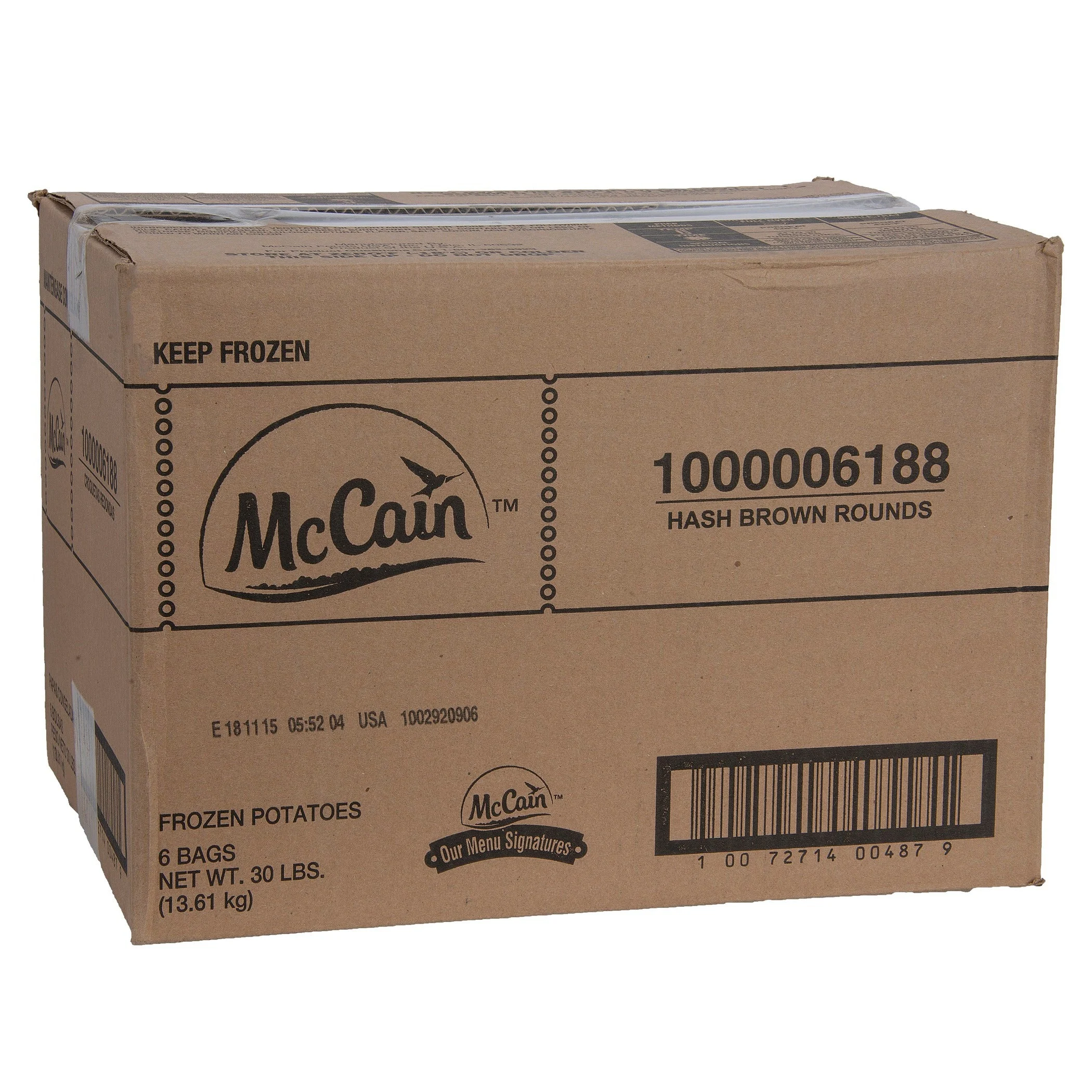 Mccain Hash Brown Rounds Mccain Croquetas Redondas 5 Pound Each - 6 Per Case.