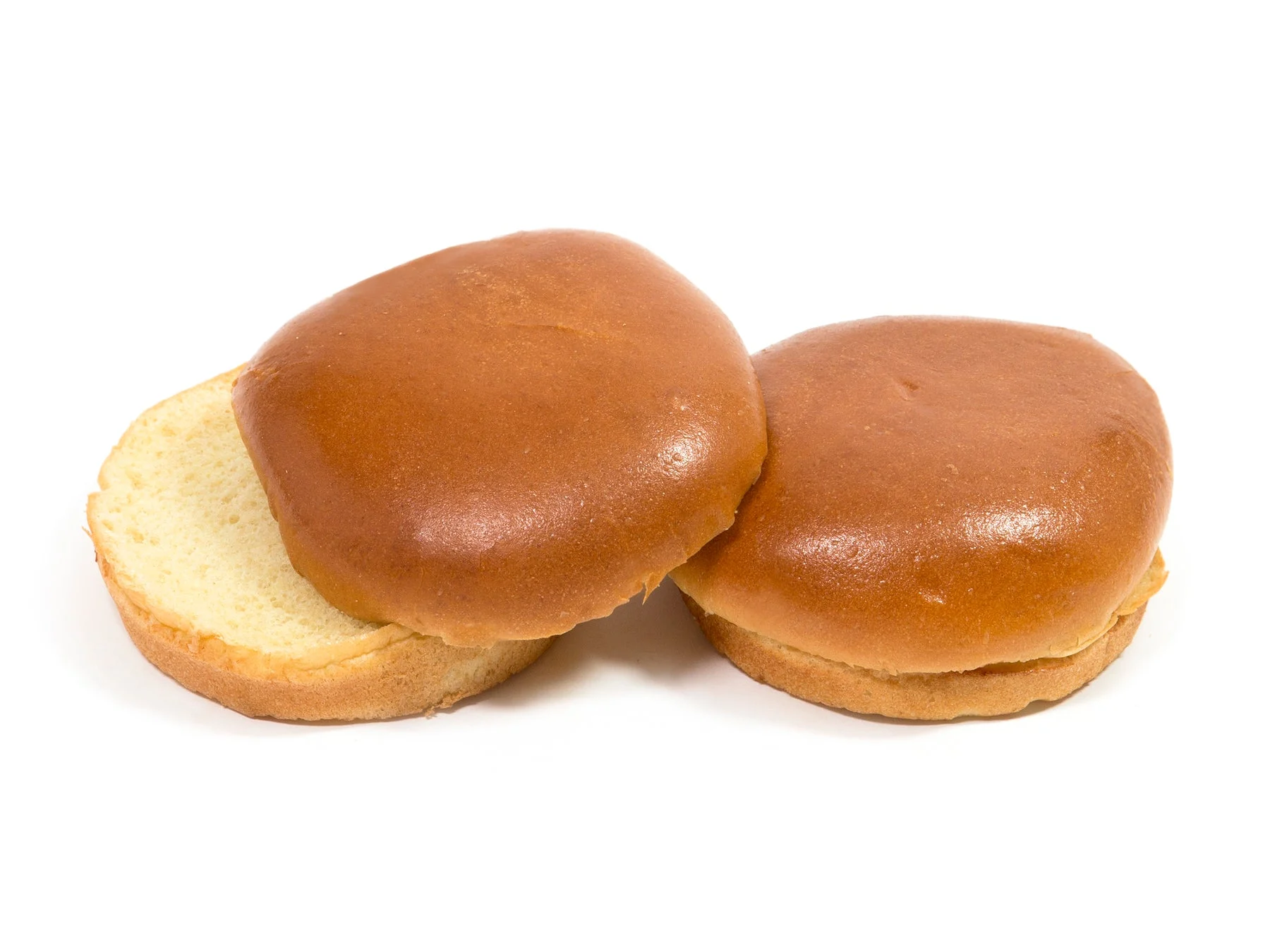 Hand Crafted Brioche Bun 4 Inch 8 Count Packs - 12 Per Case.