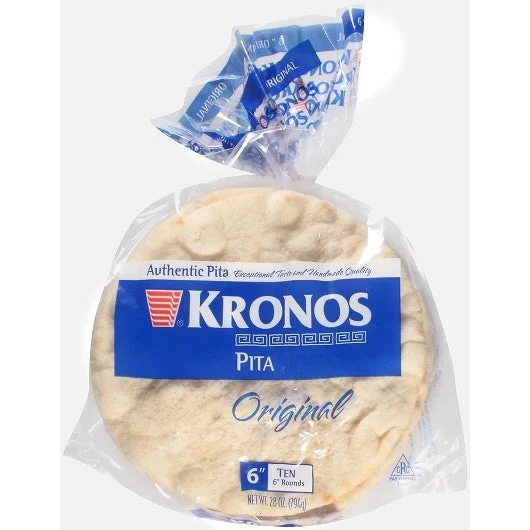Pita Authentic Original 6 Inch Flatbread, 10 Each