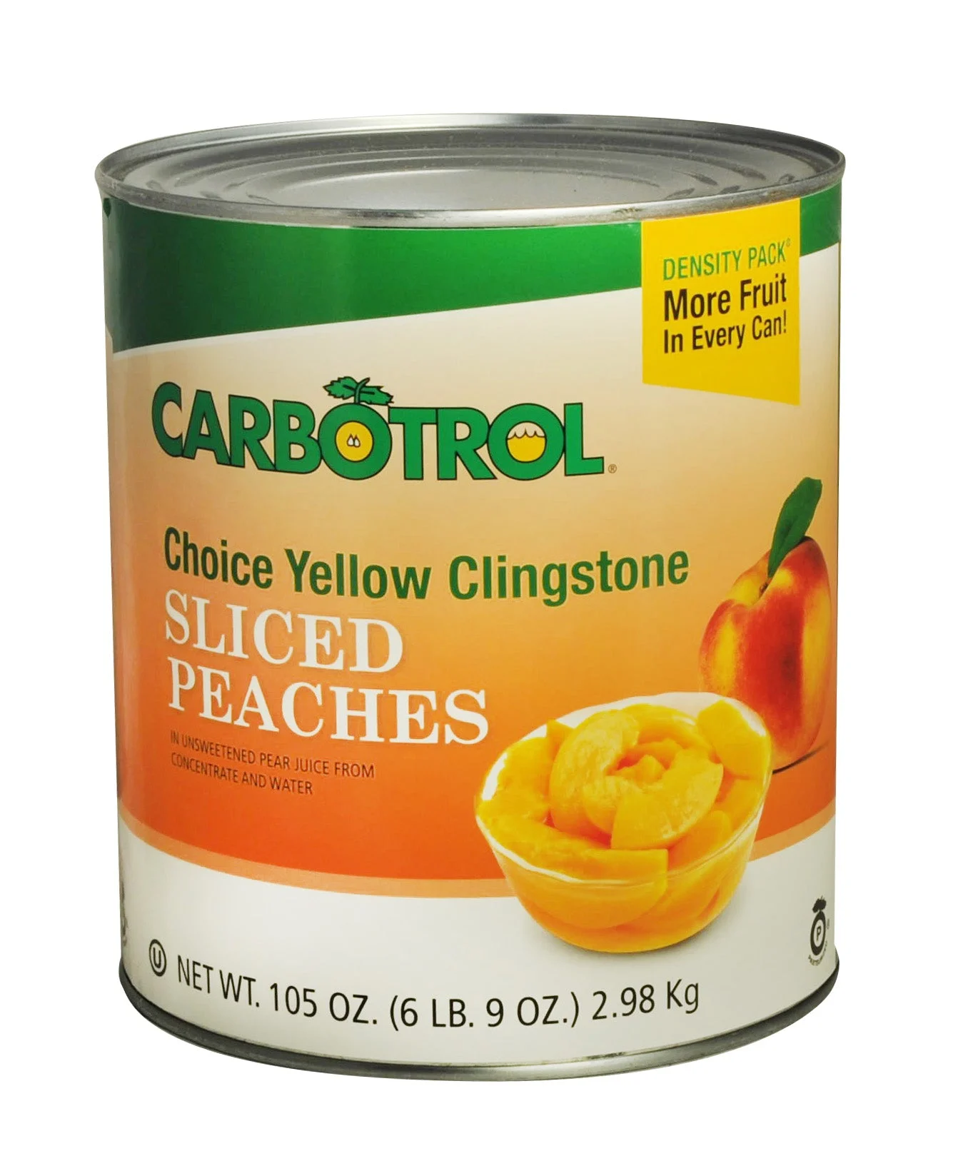 Peach Slice Can 105 Ounce Size - 6 Per Case.