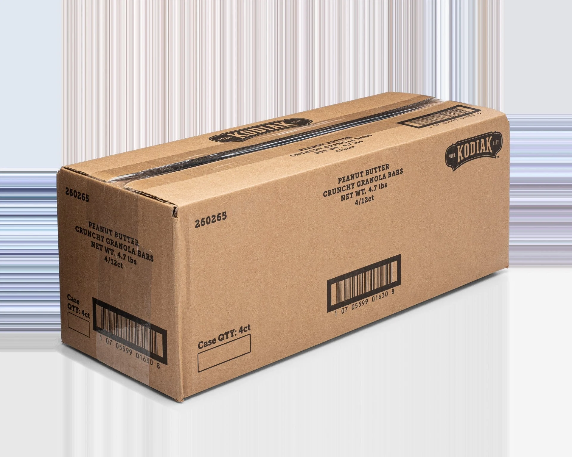 Kodiak Cakes Crunchy Granola Bar Peanut Butter 1.59 Ounce Size - 48 Per Case.
