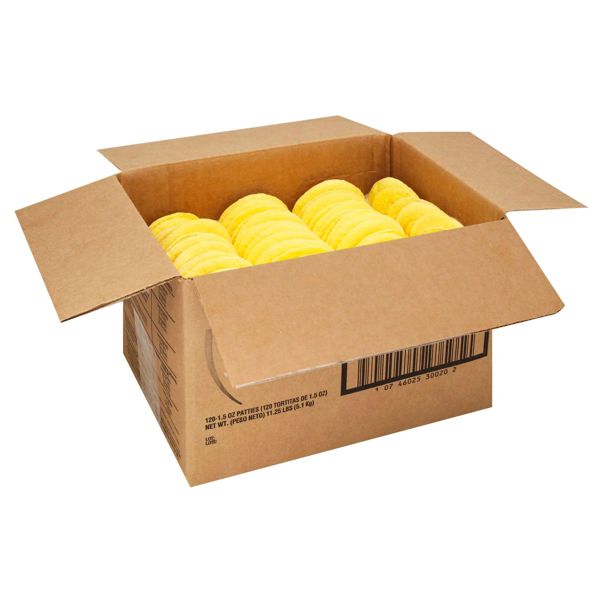 Papetti's Fully Cooked Inch Round Scrambled Egg Patties With Medium Browning 1.5 Ounce Size - 120 Per Case.