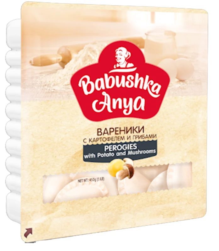 BABUSHKA ANYA Frozen Perogies with Potatoes & Mushrooms  450g/6pack