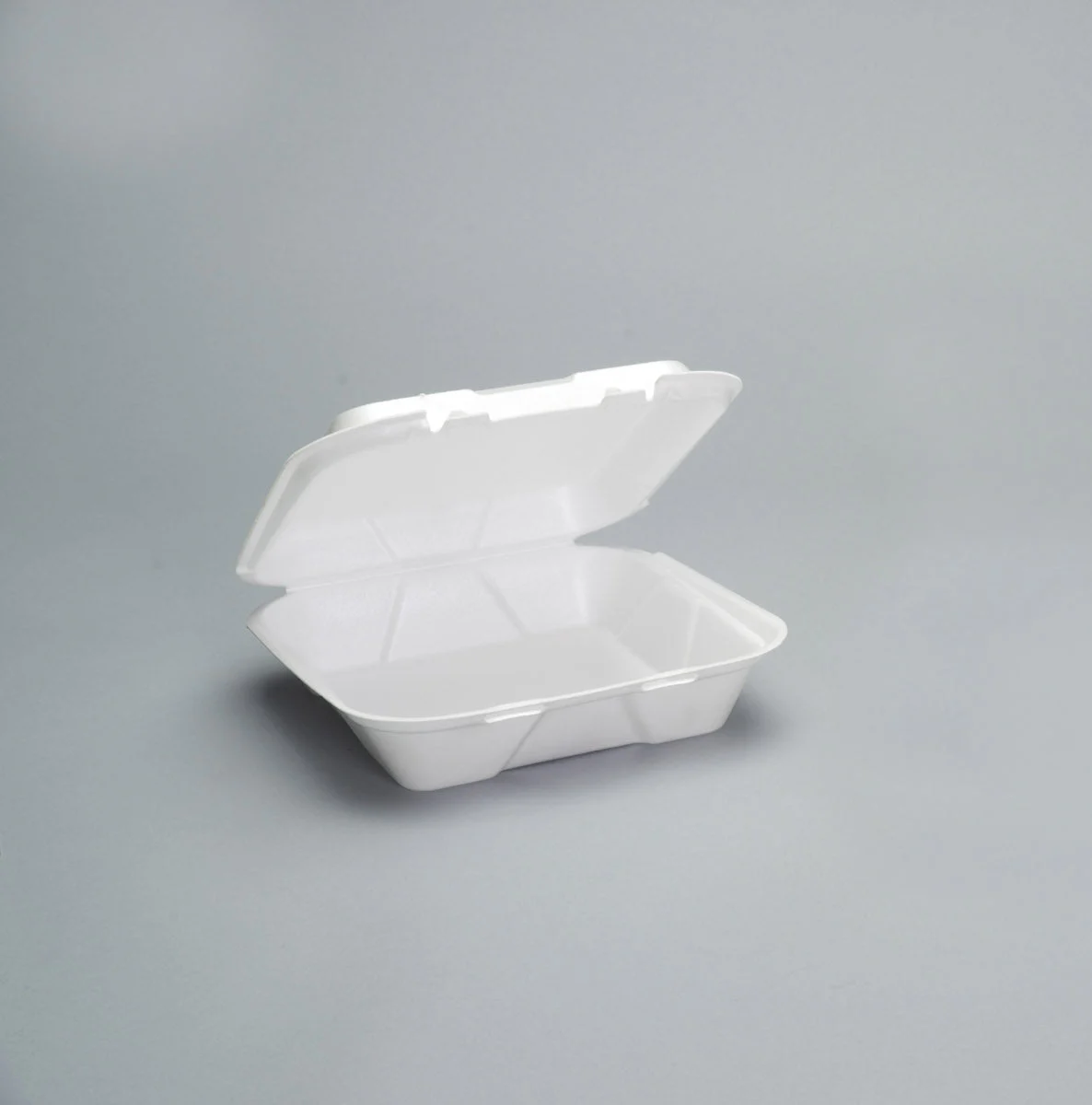 Genpak - Hinged Foam Container Black Vented Hinged 2 - 100 - 100 Ea