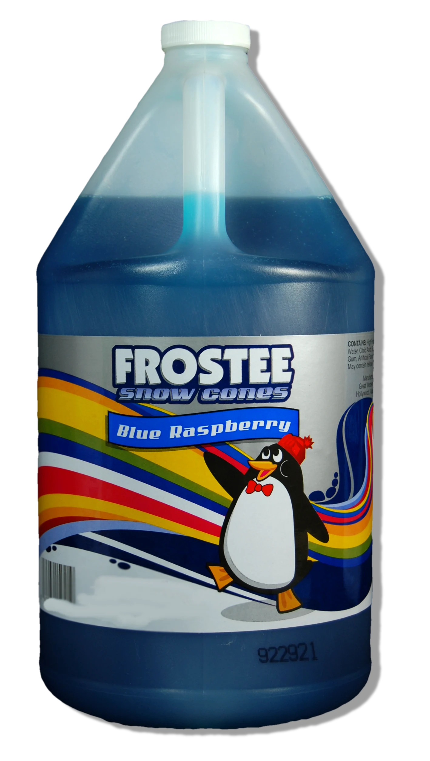 Frostee Snow Cone Syrup Blue Raspberry 1 Gallon - 4 Per Case.