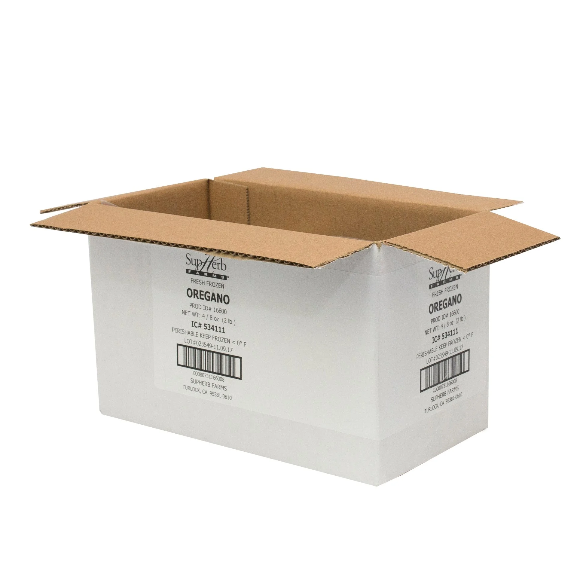 Fresh Frozen Oregano 8 Ounce Size - 4 Per Case.