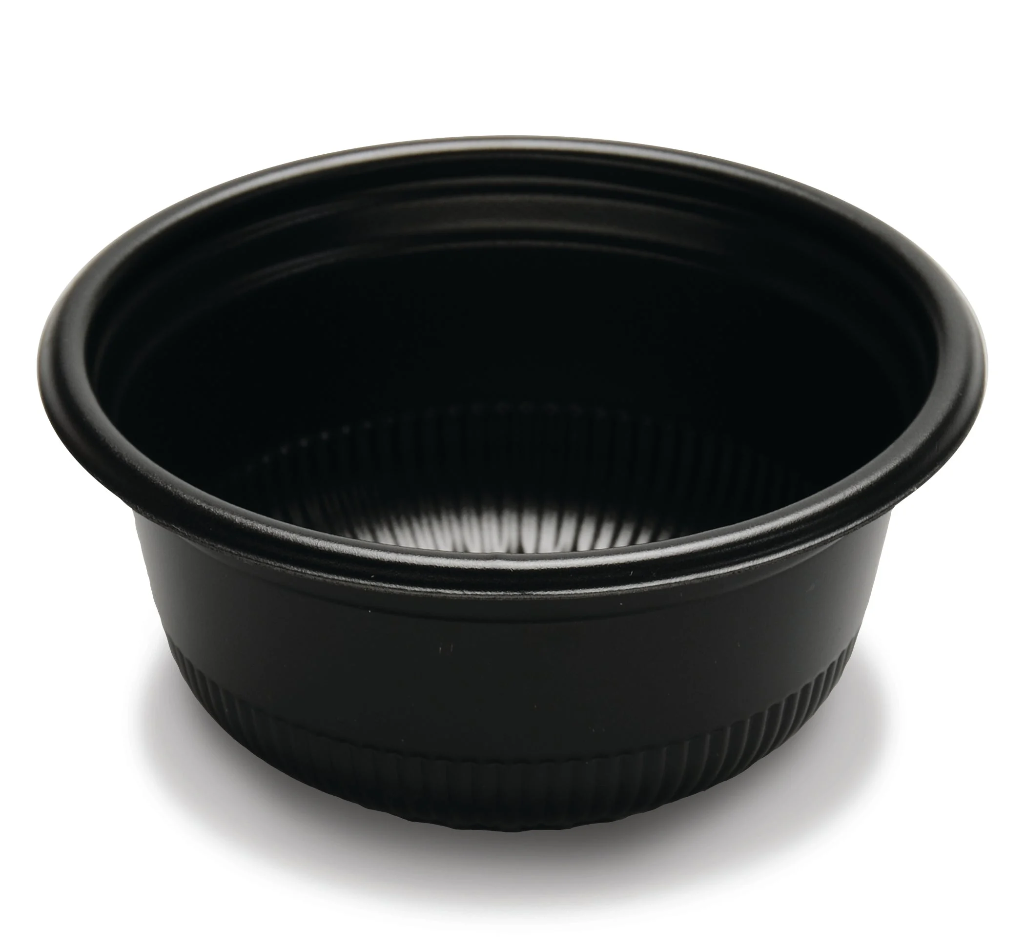 4.9" Round Black Ps Hot Cold Bowl