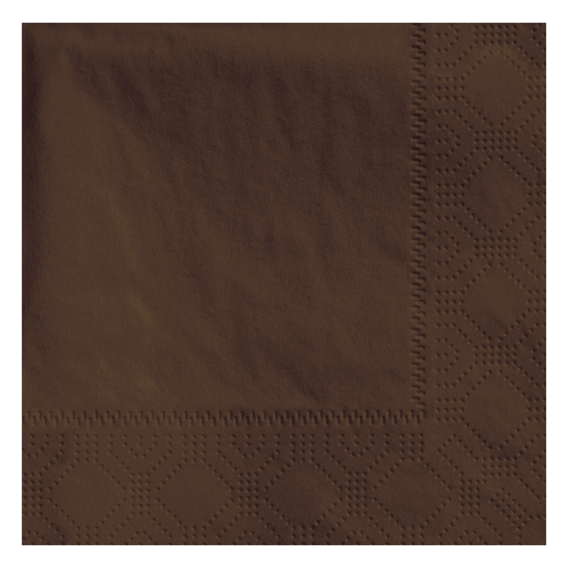 Napkin Beverage Chocolate 9.5 X 9.5 2 Ply 1/4 Fold