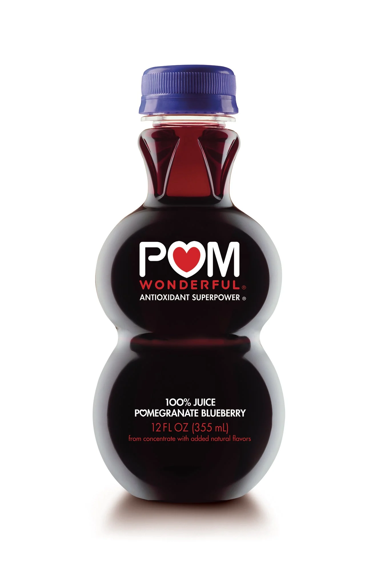 Pom Blueberry Plastic 12 Fluid Ounce - 6 Per Case.