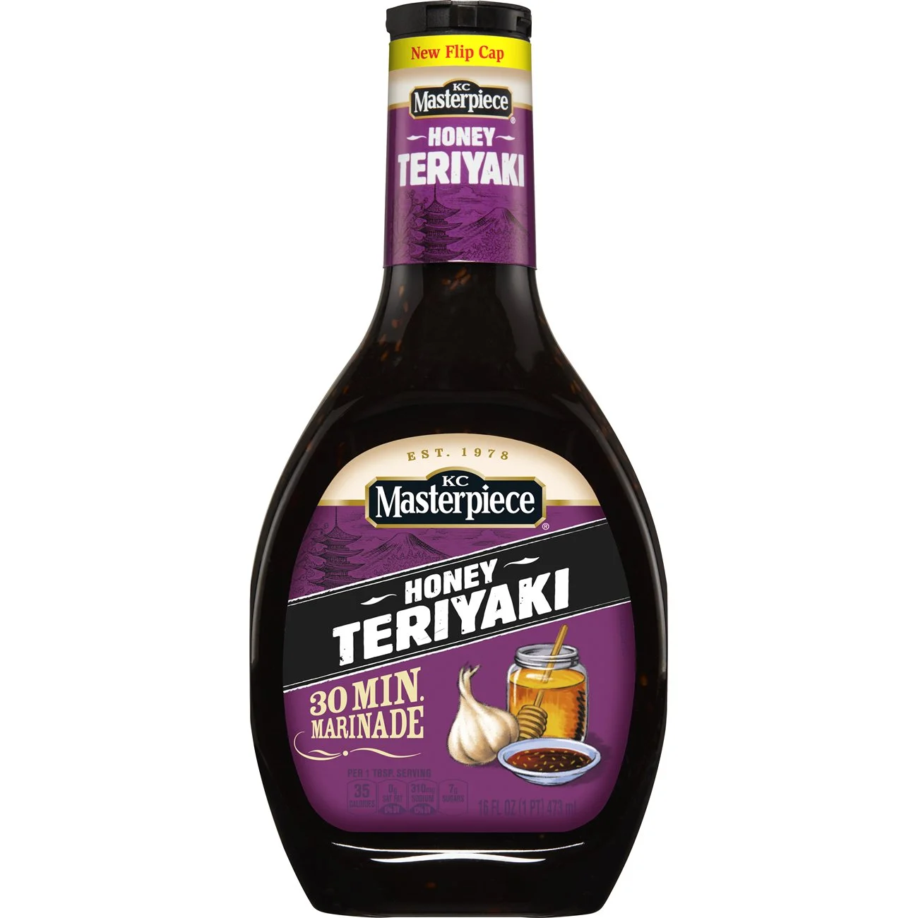K Masterpiece Marinade Honey Teriyaki Withsesame Fluid 16 Ounce Size - 6 Per Case.
