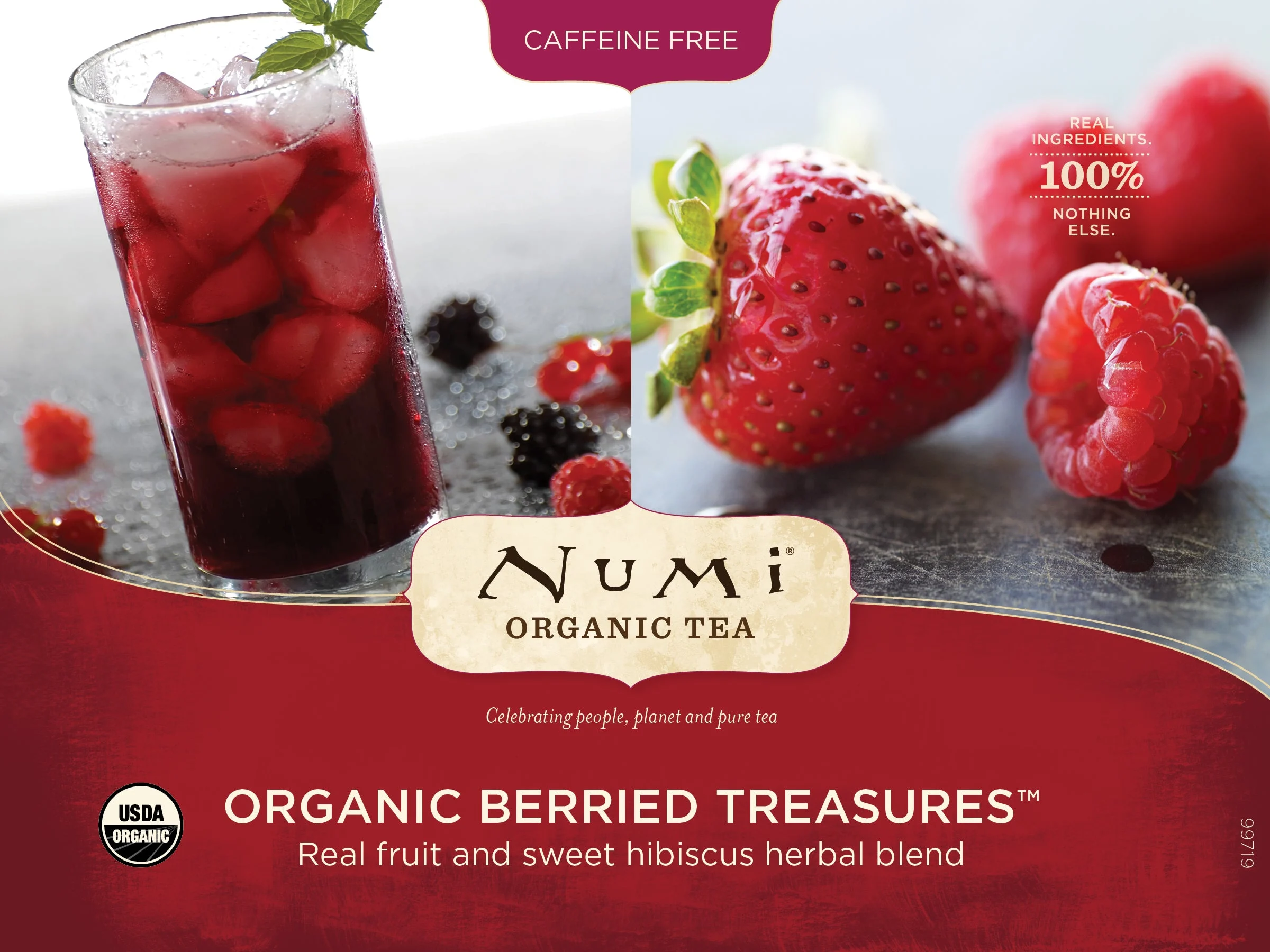 Numi Berried Treasures Iced Tea 2 Ounce Size - 24 Per Case.