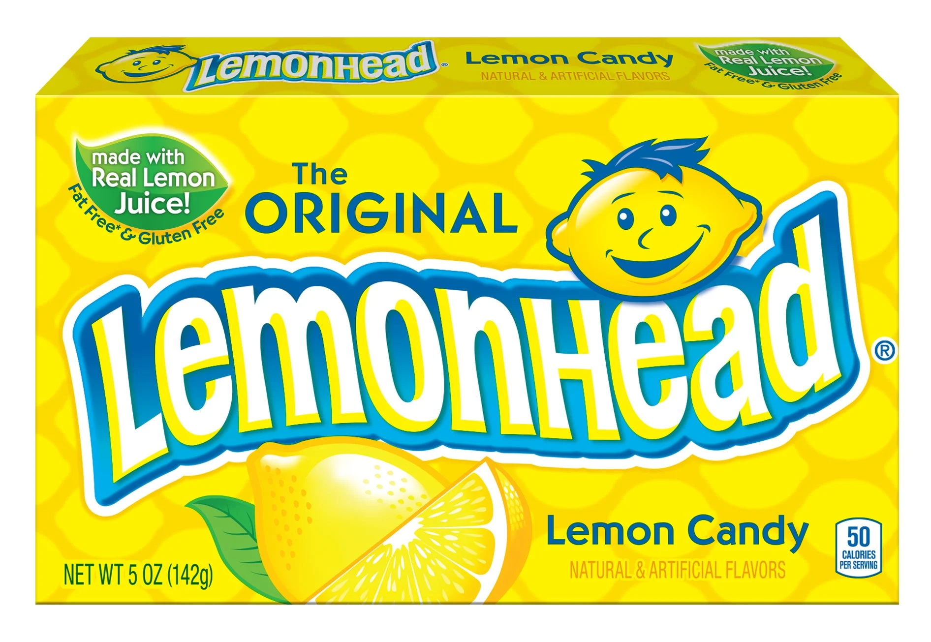 Lemonhead Theater Box 5 Ounce Size - 12 Per Case.