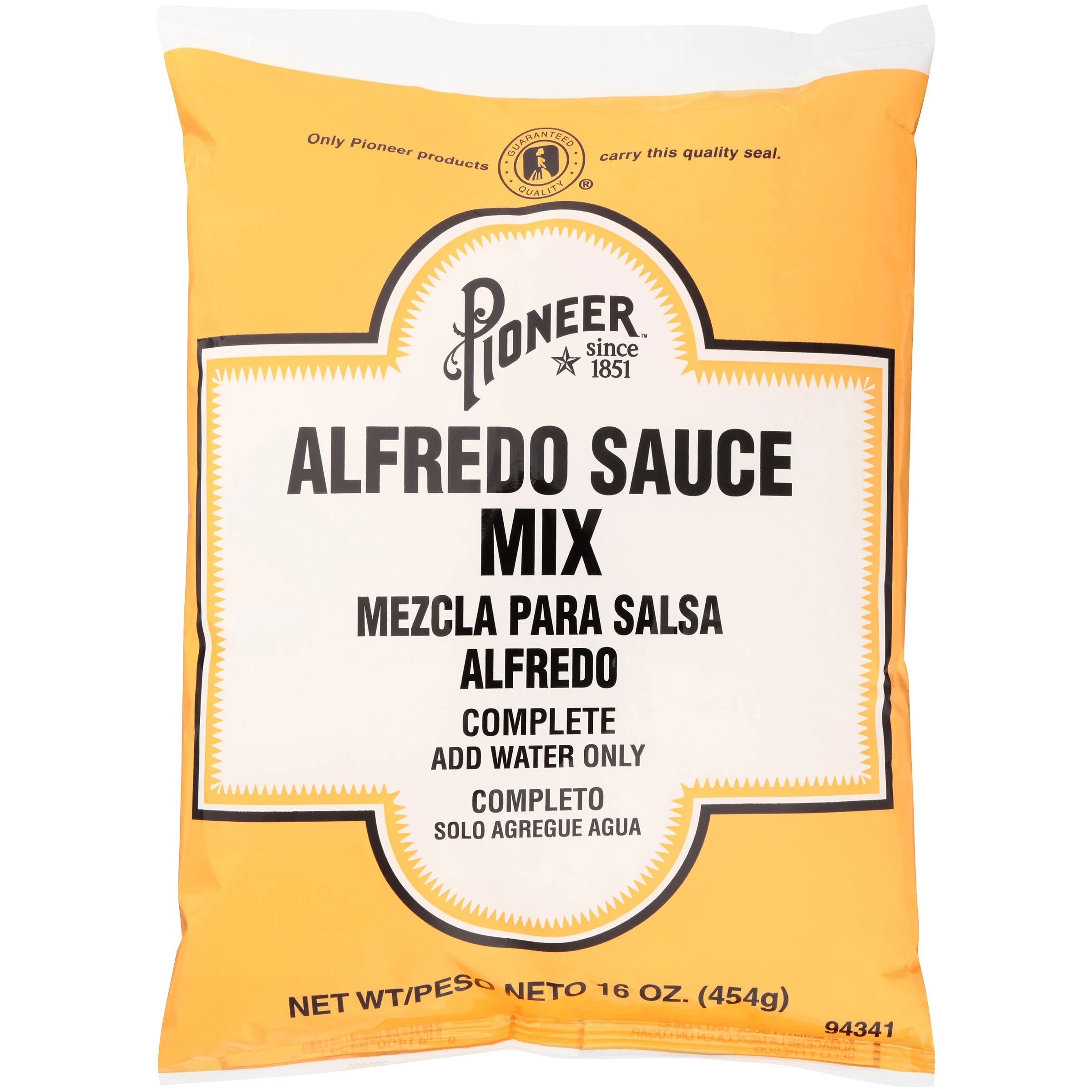 Pioneer Alfredo Sauce Mix 16 Ounce Size - 6 Per Case.