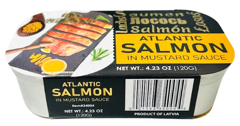 BALTIC GOLD Atlantic Salmon In Mustard Sauce 120g/11pack