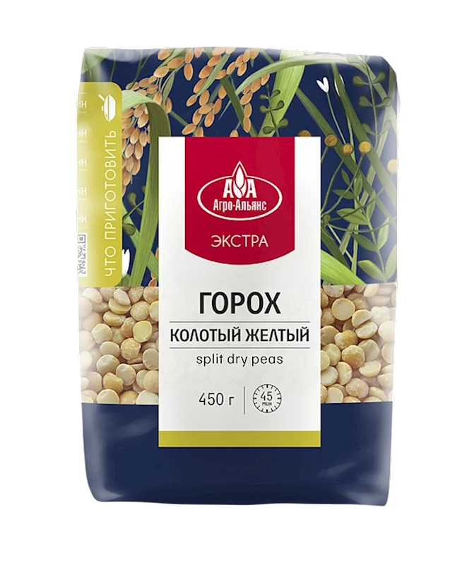 AGRO-ALLIANCE Split Dry Peas 450g/8pack