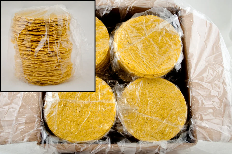 Pancho Villa Tostada Shells Bulk 4.86 Pound Each - 1 Per Case.