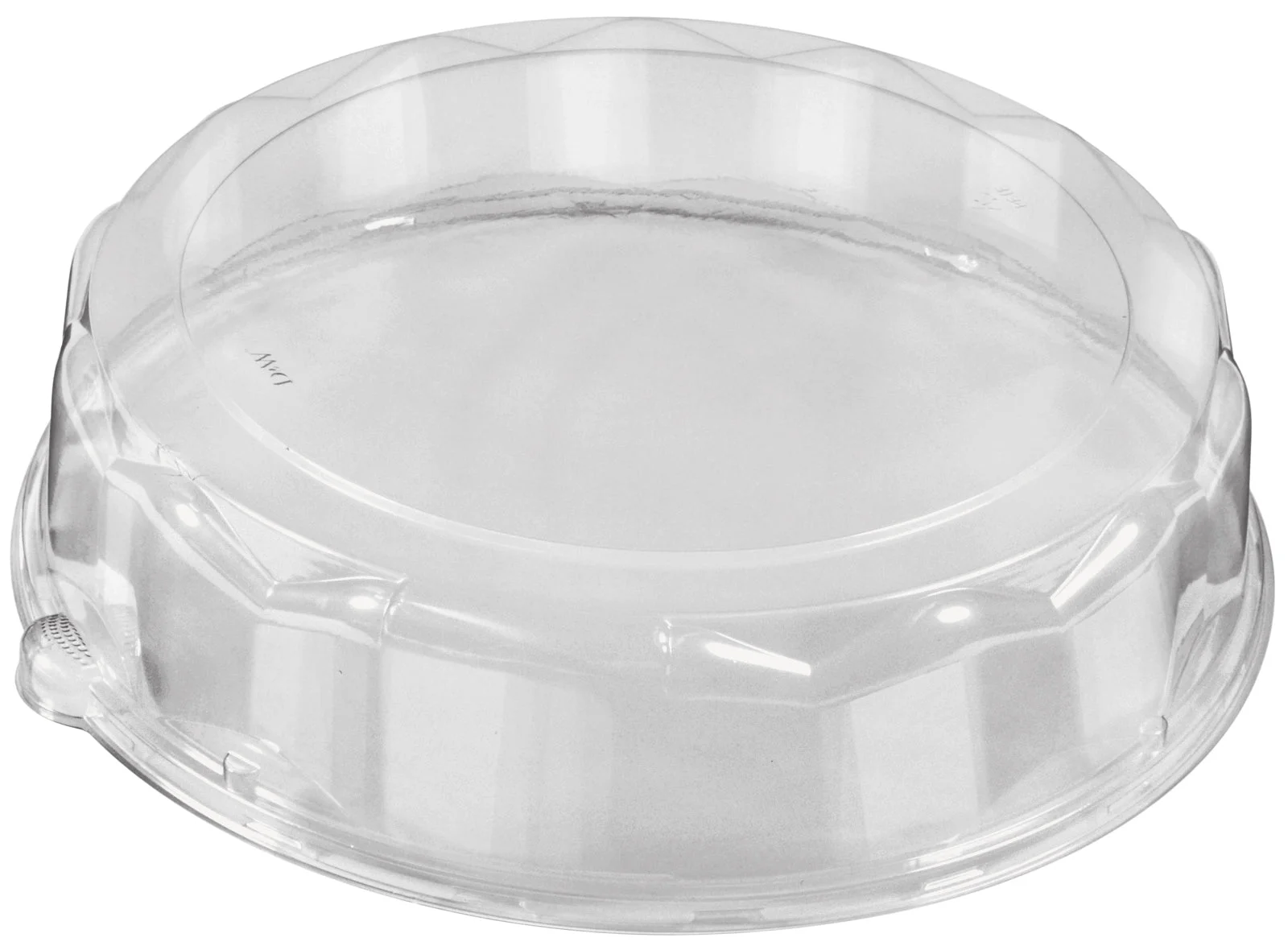 Partipak 16" Round Pet Wide Panel Fluted Lid