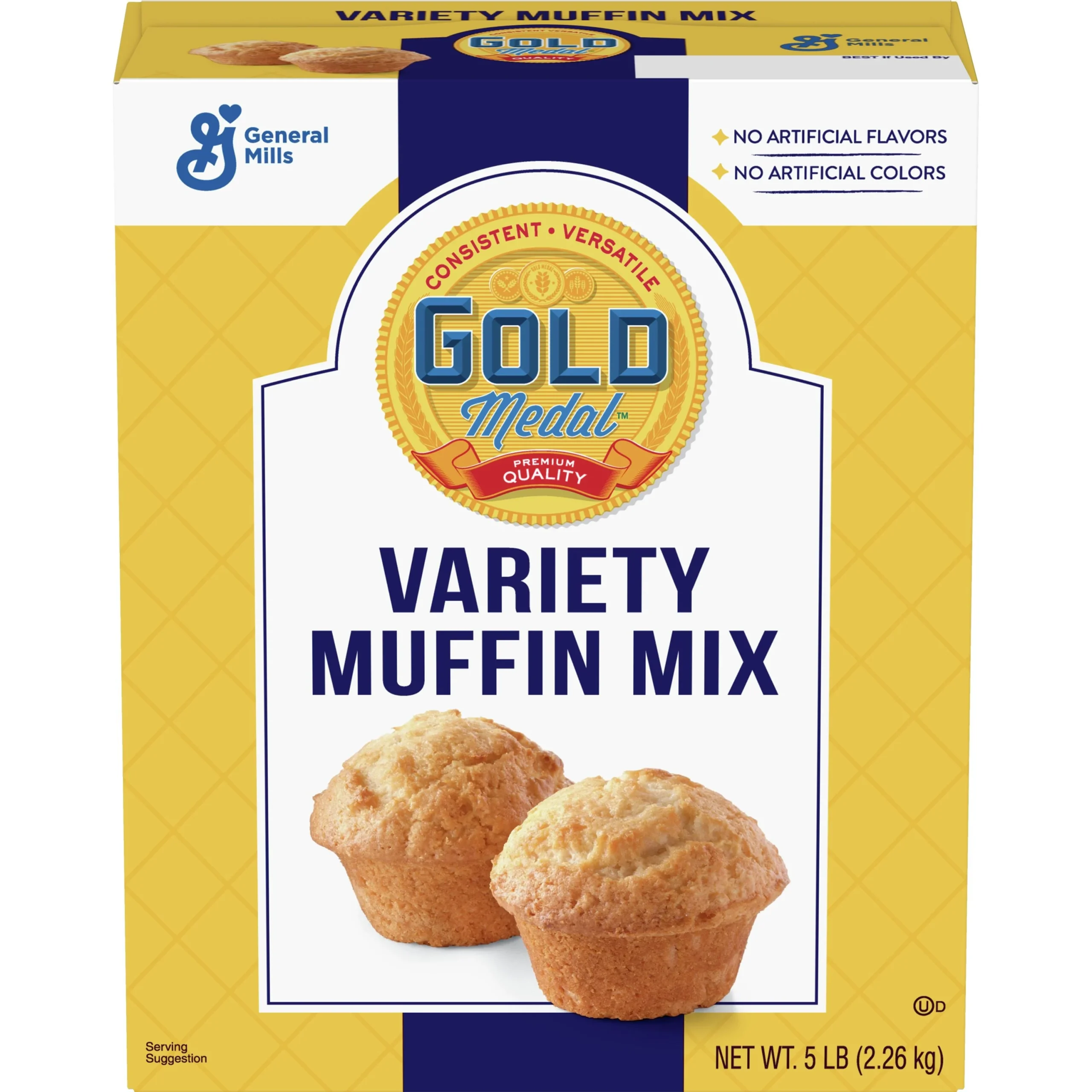 Gold Medal Muffin Mix Variety 5 Pound Each - 6 Per Case.