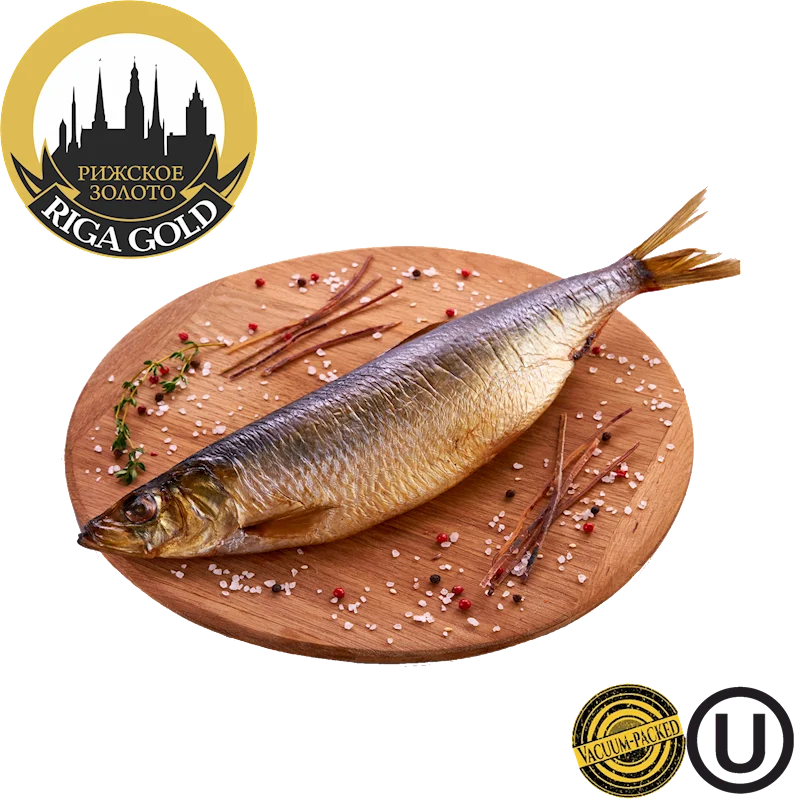 RIGA GOLD Cold Smoked Whole Herring /5pack
