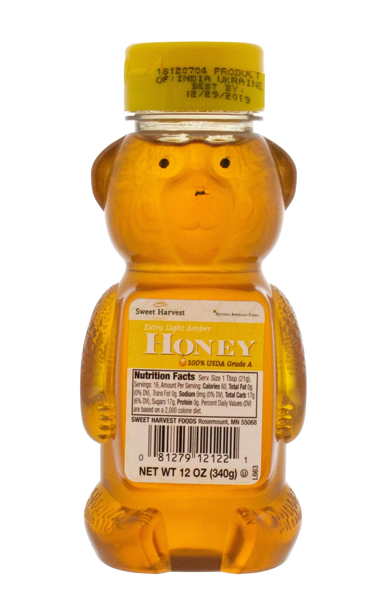 Ela Honey Bear 12 Ounce Size - 12 Per Case.
