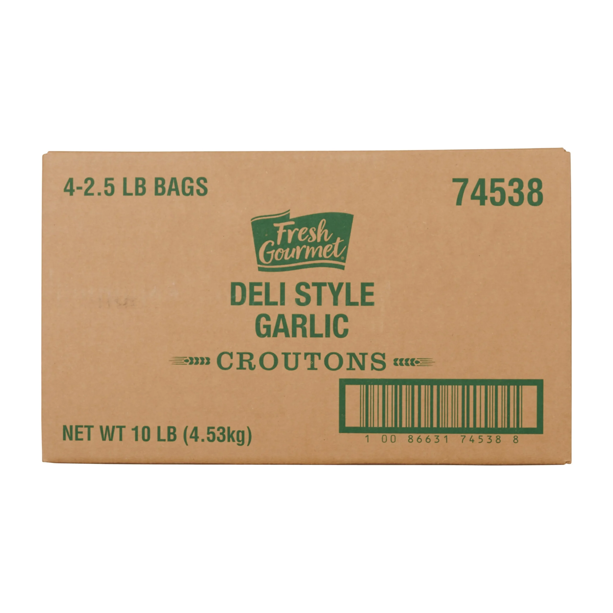 Fresh Gourmet Crouton Deli Style Garlic 2.5 Pound Each - 4 Per Case.