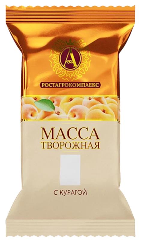 A.ROSTAGROKOMPLEKS Massa Cream Cheese with Dried Apricot (Kuraga) 180g/6pack