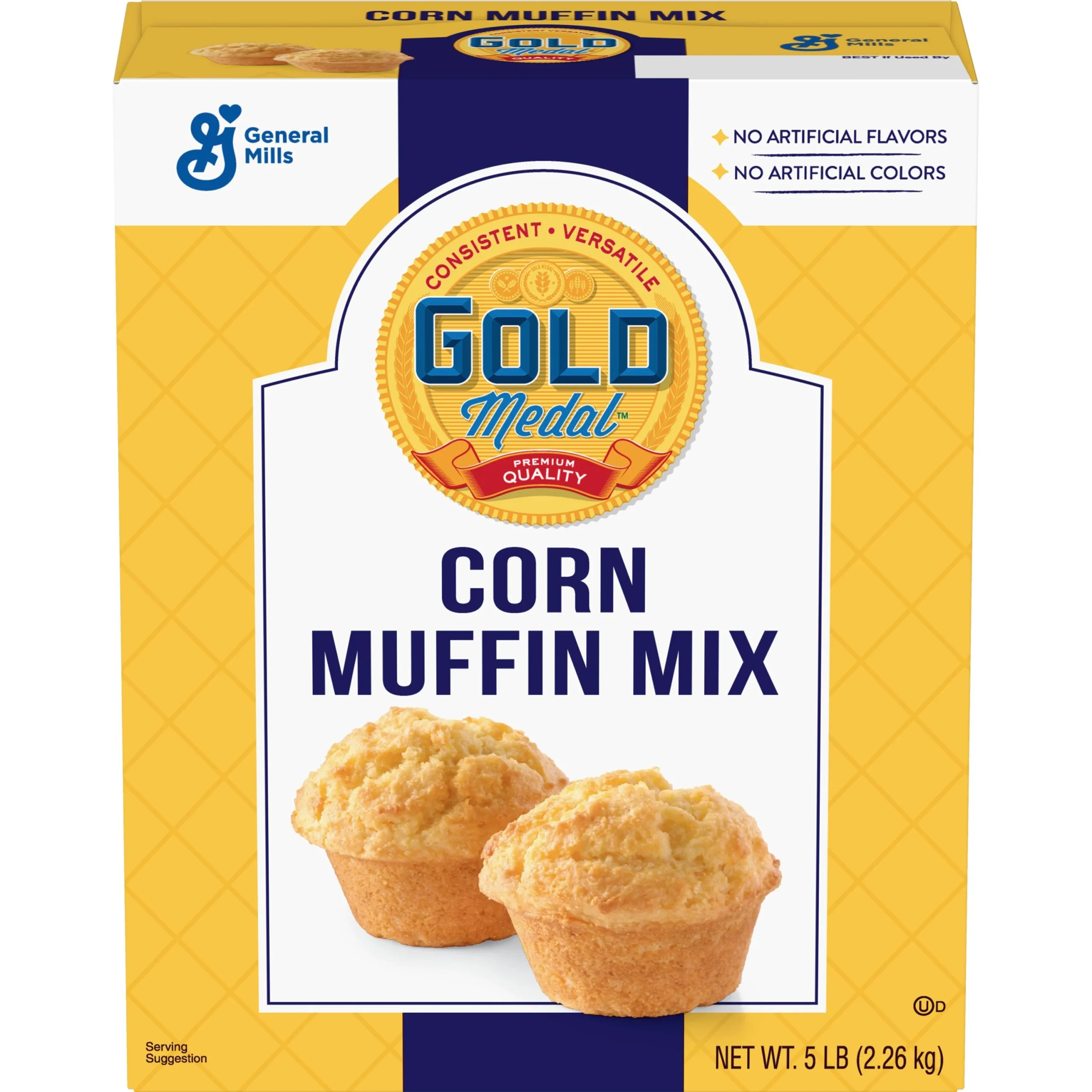 Gold Medal Muffin Mix Corn Muffin 5 Pound Each - 6 Per Case.
