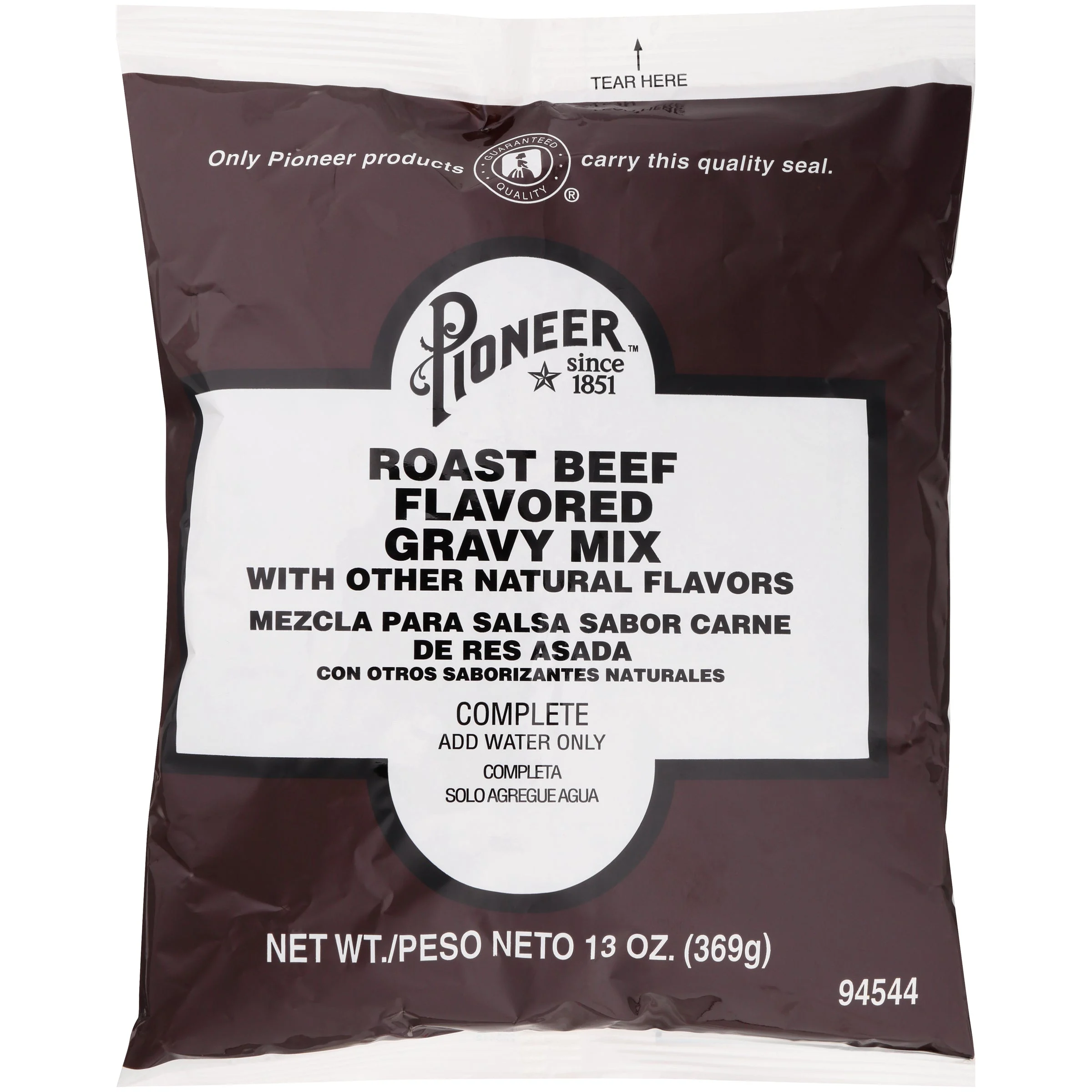 Pioneer Roast Beef Flavored Gravy Mix 13 Ounce Size - 6 Per Case.