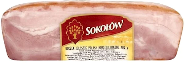 SOKOLOW Cured & Smoked Bacon / Boczek Pieczony ~1lb/2pack
