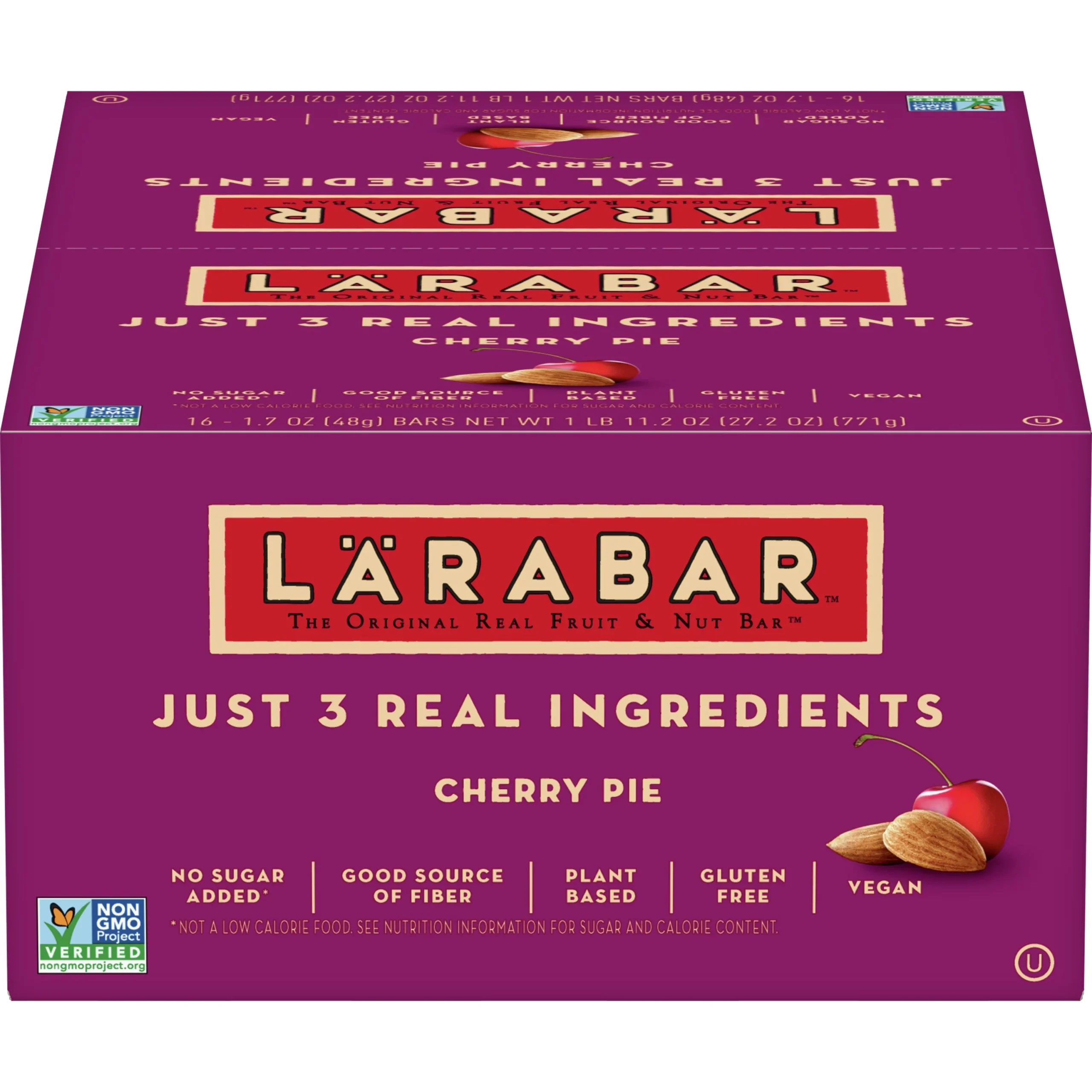 Larabar Wellness Bars Cherry Pie 27.2 Ounce Size - 4 Per Case.